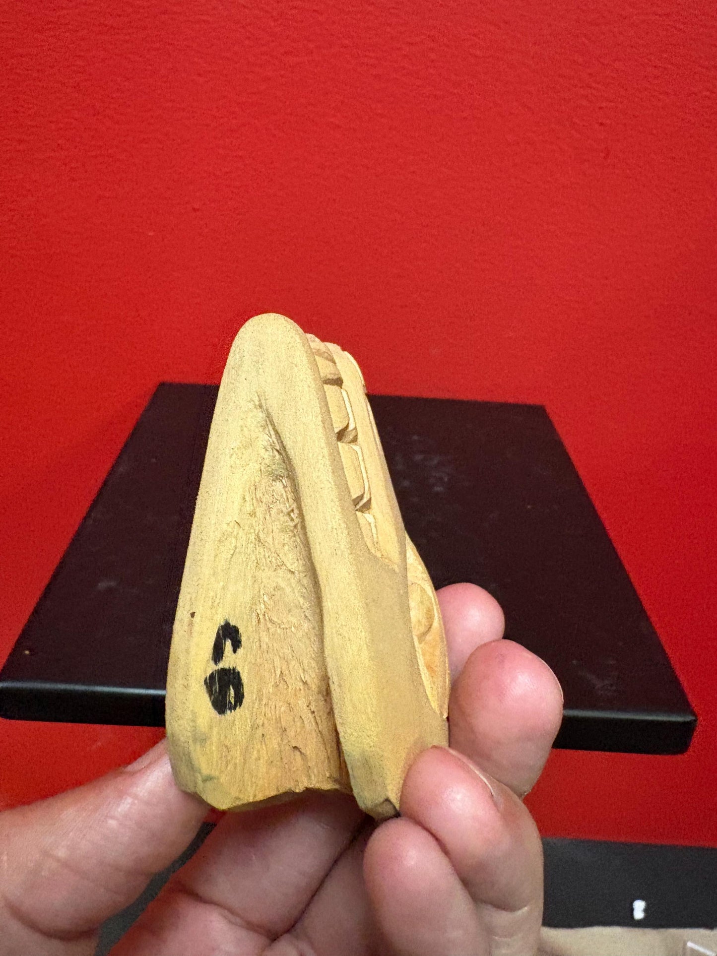 Beautiful indigenous first Nations pacific West Coast 3 inch long cedar thunderbird statue miniature feast bowl wow signed