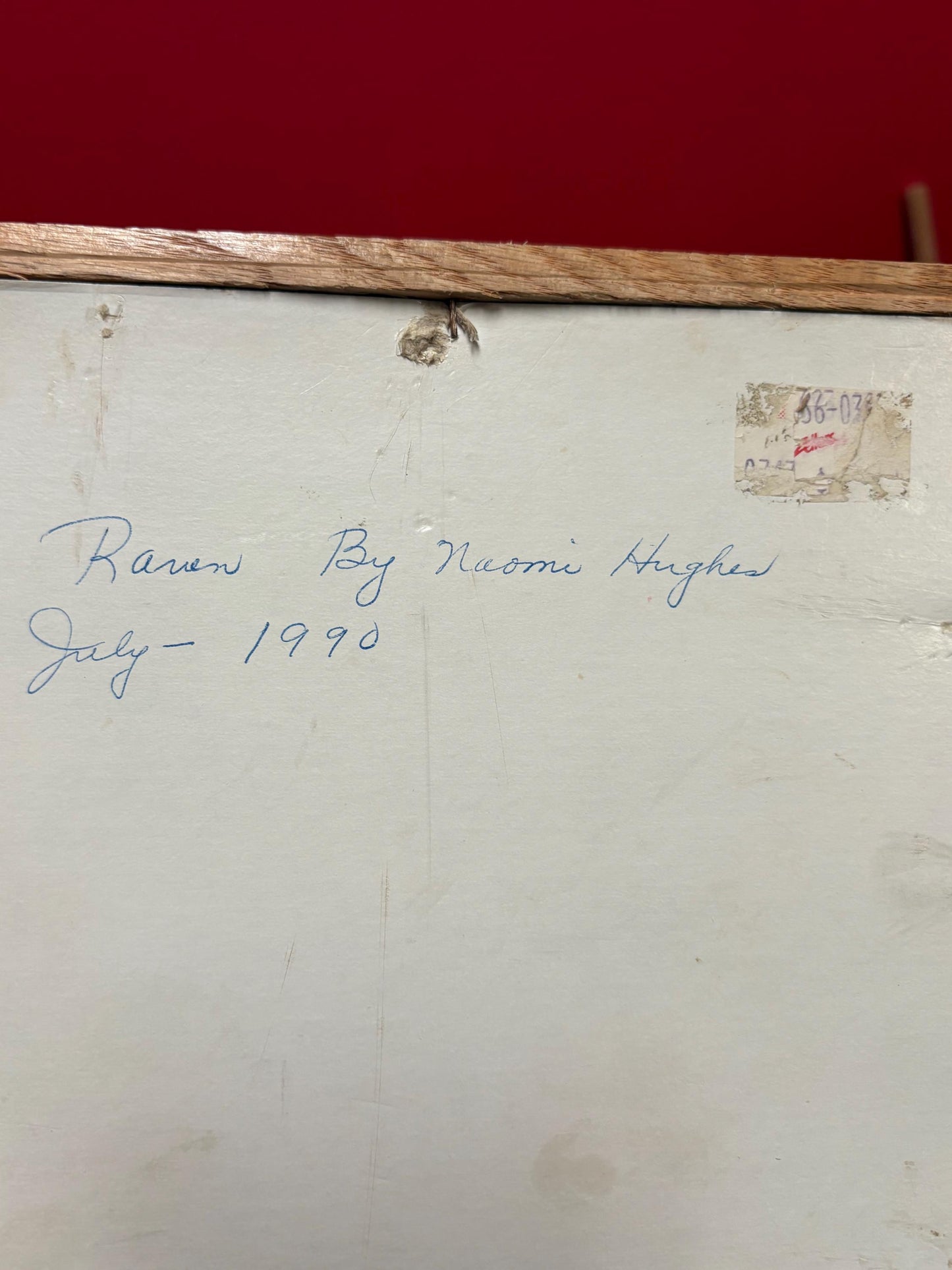 Beautiful indigenous first nations Pacific Northwest Coast original painting on paper of a raven - 11 x 9 needs hanger