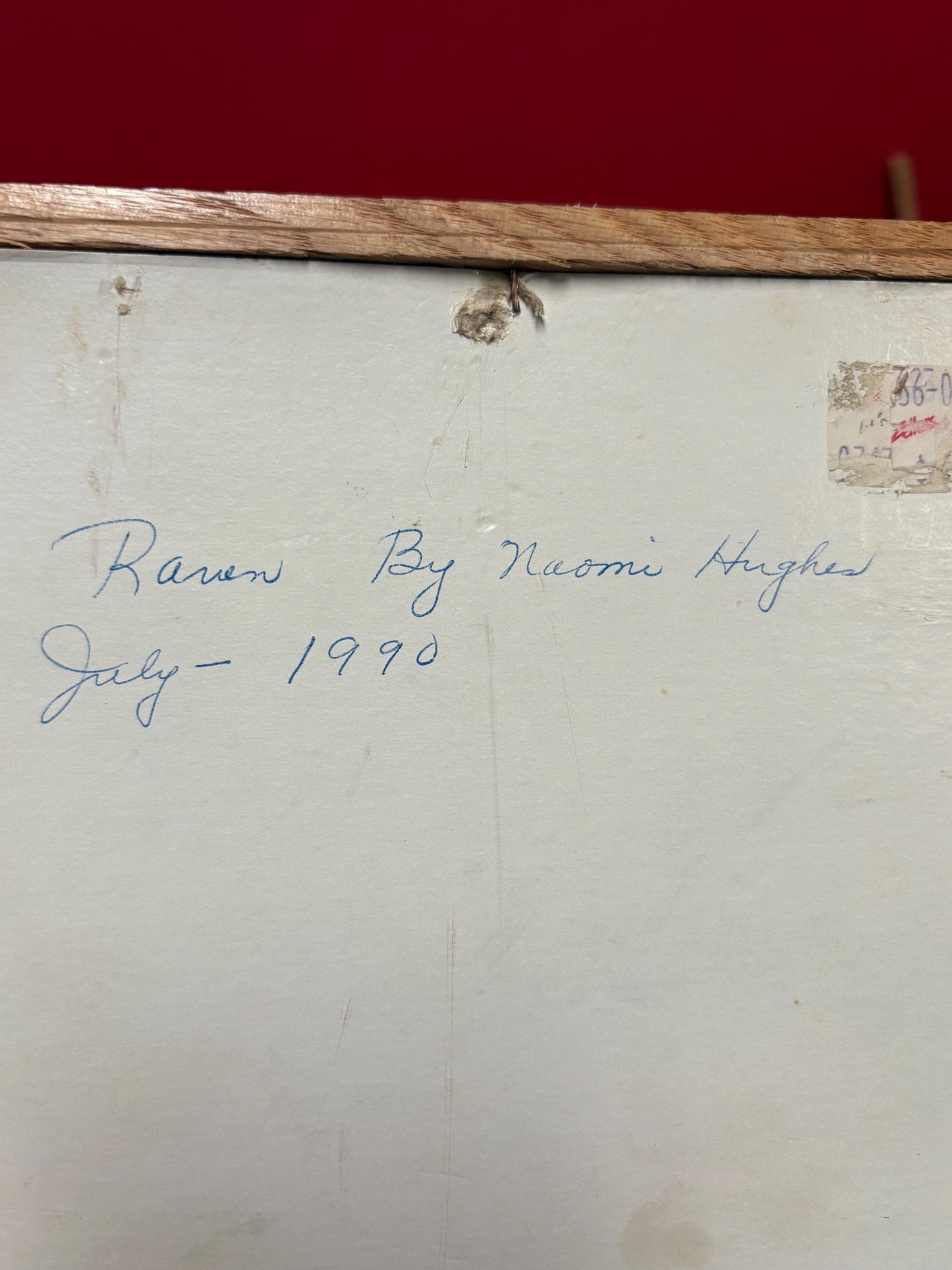 Beautiful indigenous first nations Pacific Northwest Coast original painting on paper of a raven - 11 x 9 needs hanger