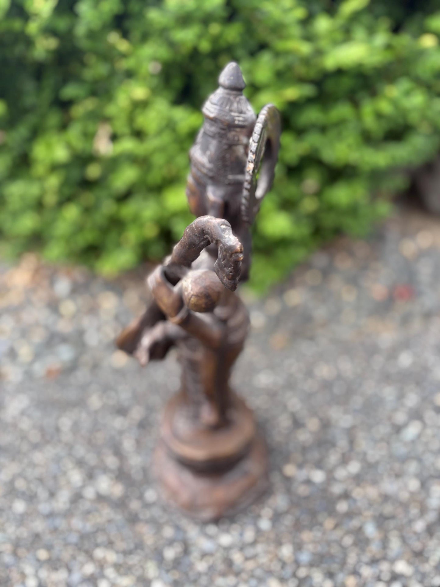 Stunning 19th century Southeast Asian SARASWATI Statue - Wonderful patina - 19 inches tall - great detail perfect gift - RS