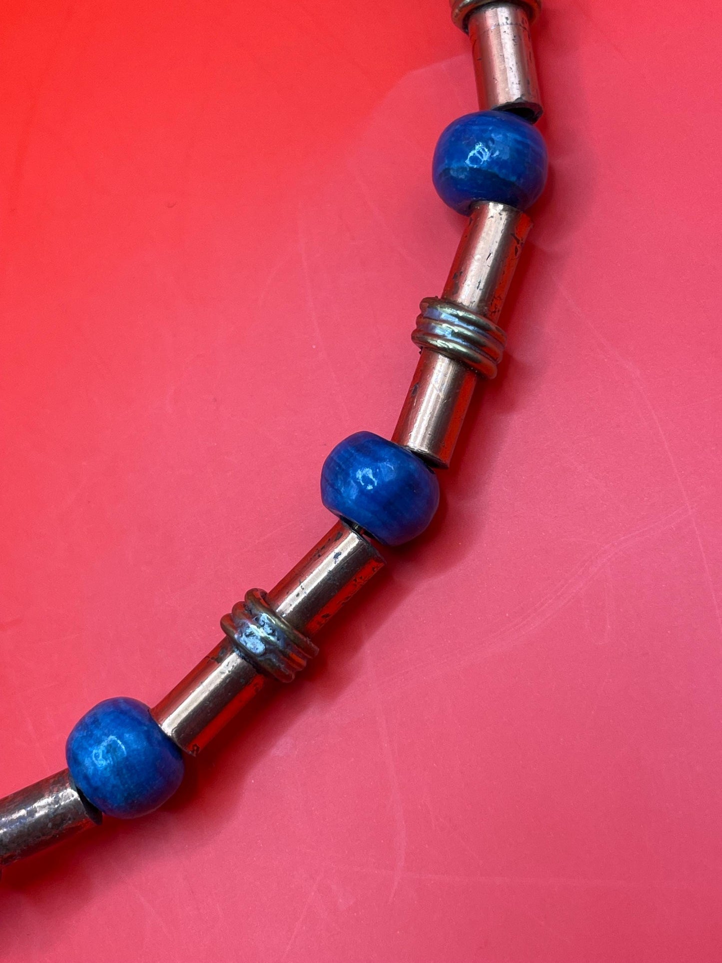 Stunning Blue Mexican Pendant Necklace