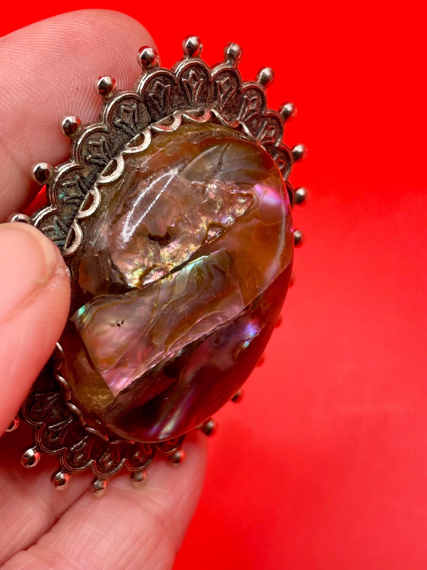 Vintage Abalone Brooch