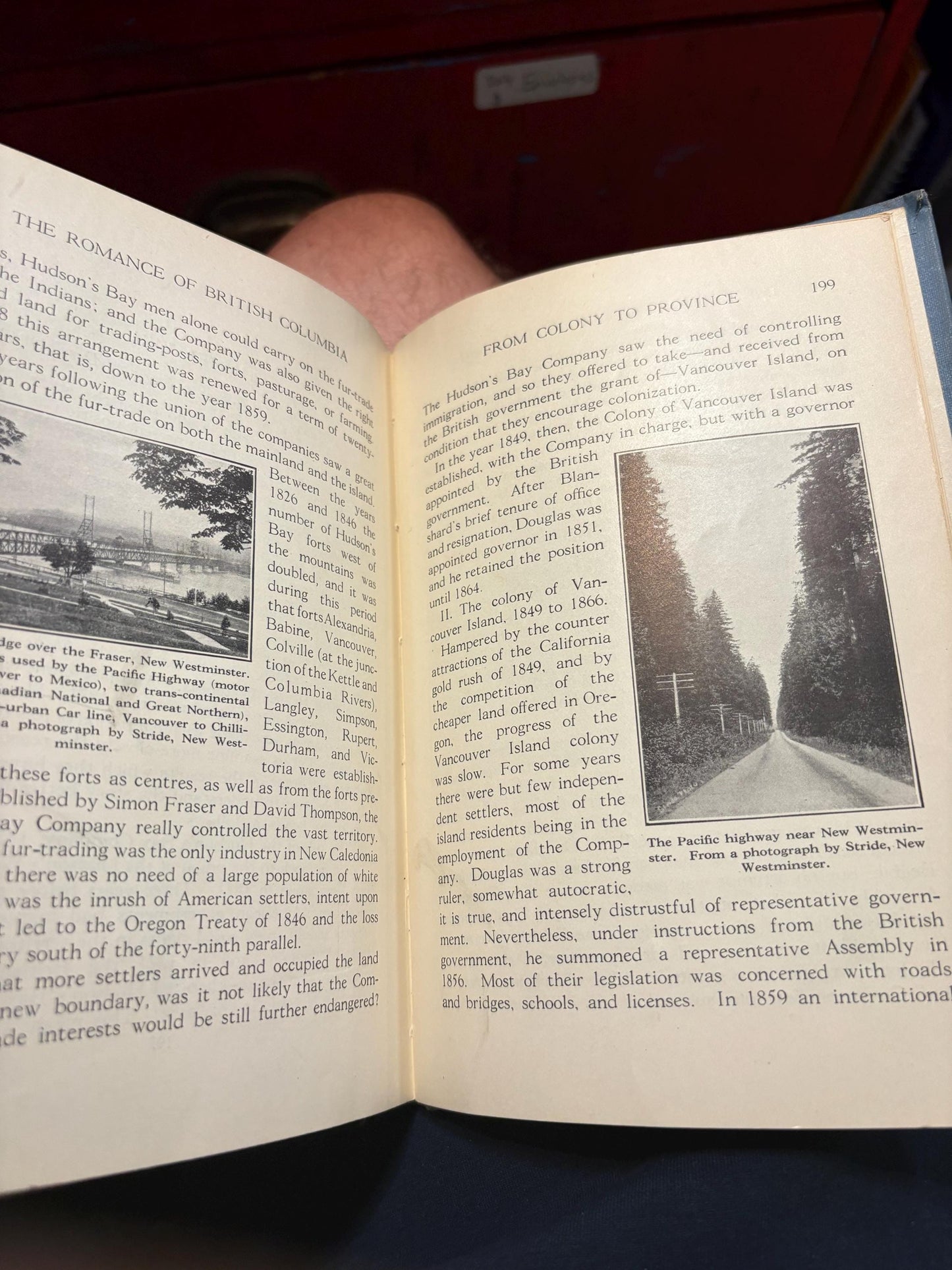 Fabulous book entitled the romance of British Columbia 1934 decent condition. See photos. 216 pages amazing gift