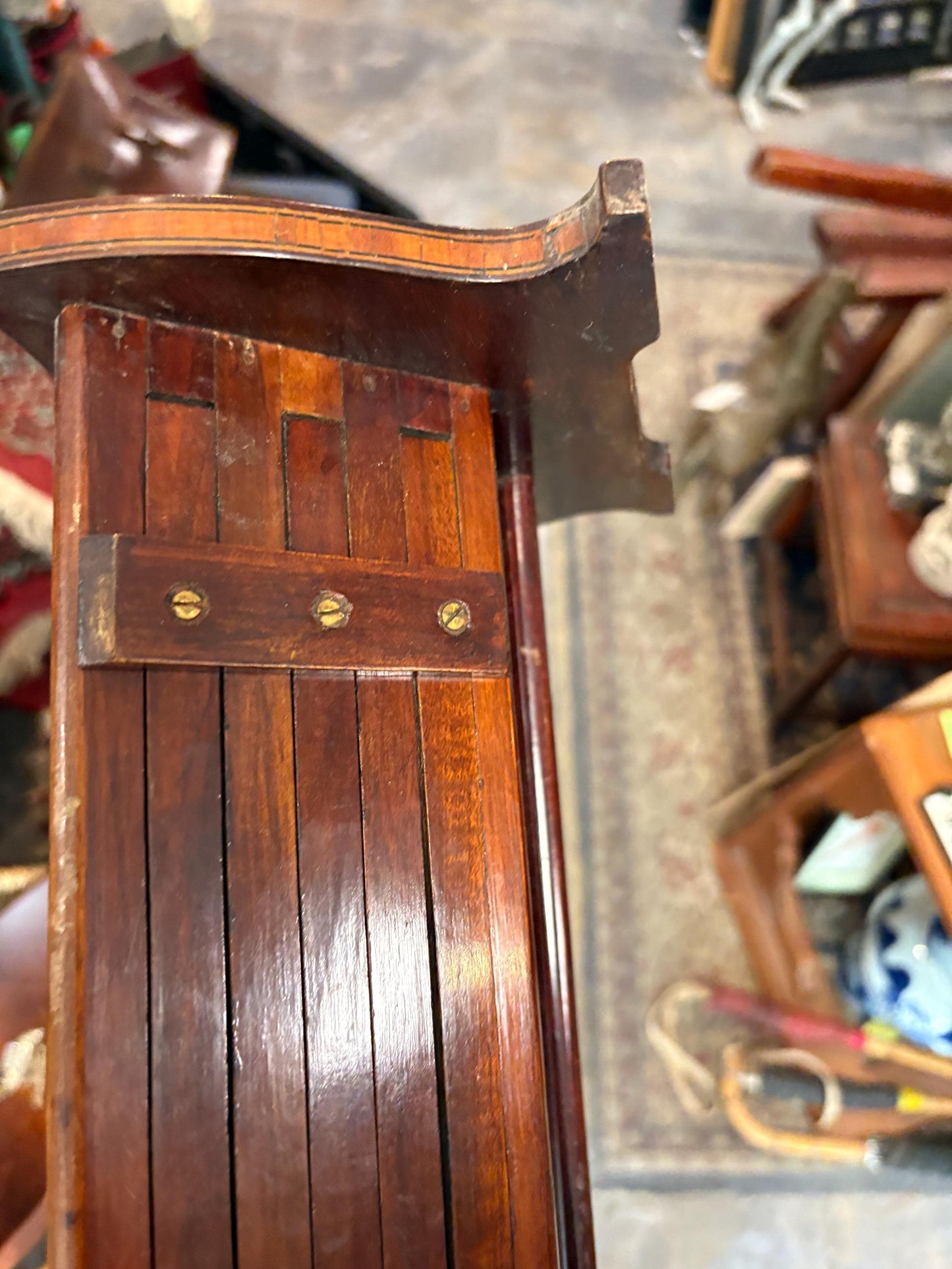 Amazing antique Edwardian inlaid Book stand 14 x 9 x 5.5 high and lovely condition great gift good value