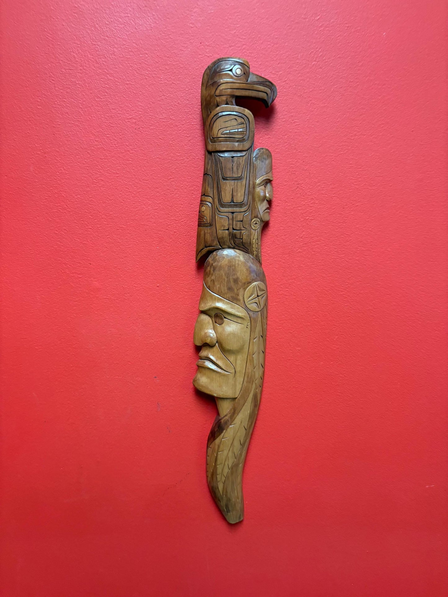 Beautiful indigenous First Nations pacific Northwest coast Lance Joseph transformation plaque great detail great value 22 x 4