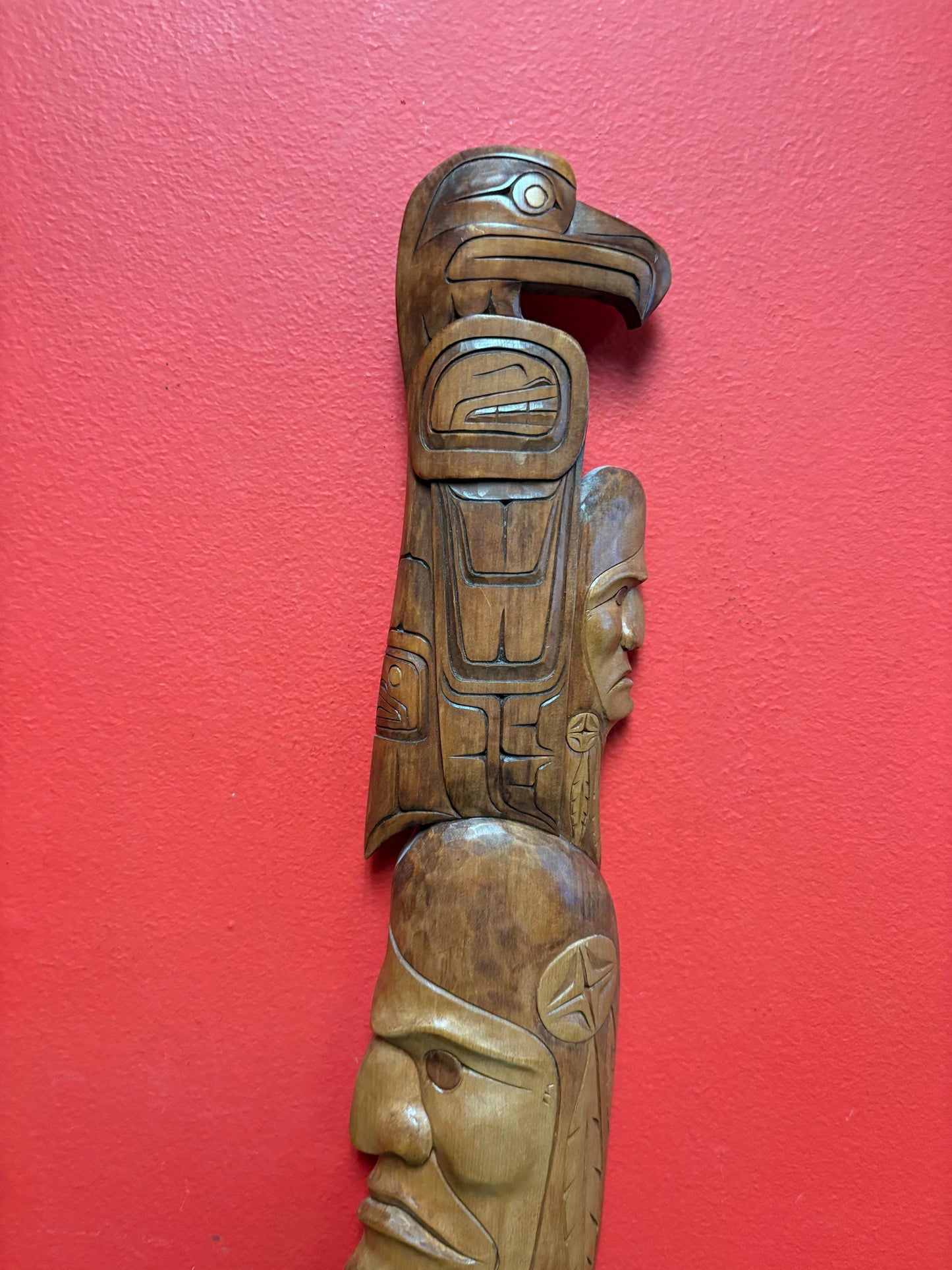 Beautiful indigenous First Nations pacific Northwest coast Lance Joseph transformation plaque great detail great value 22 x 4
