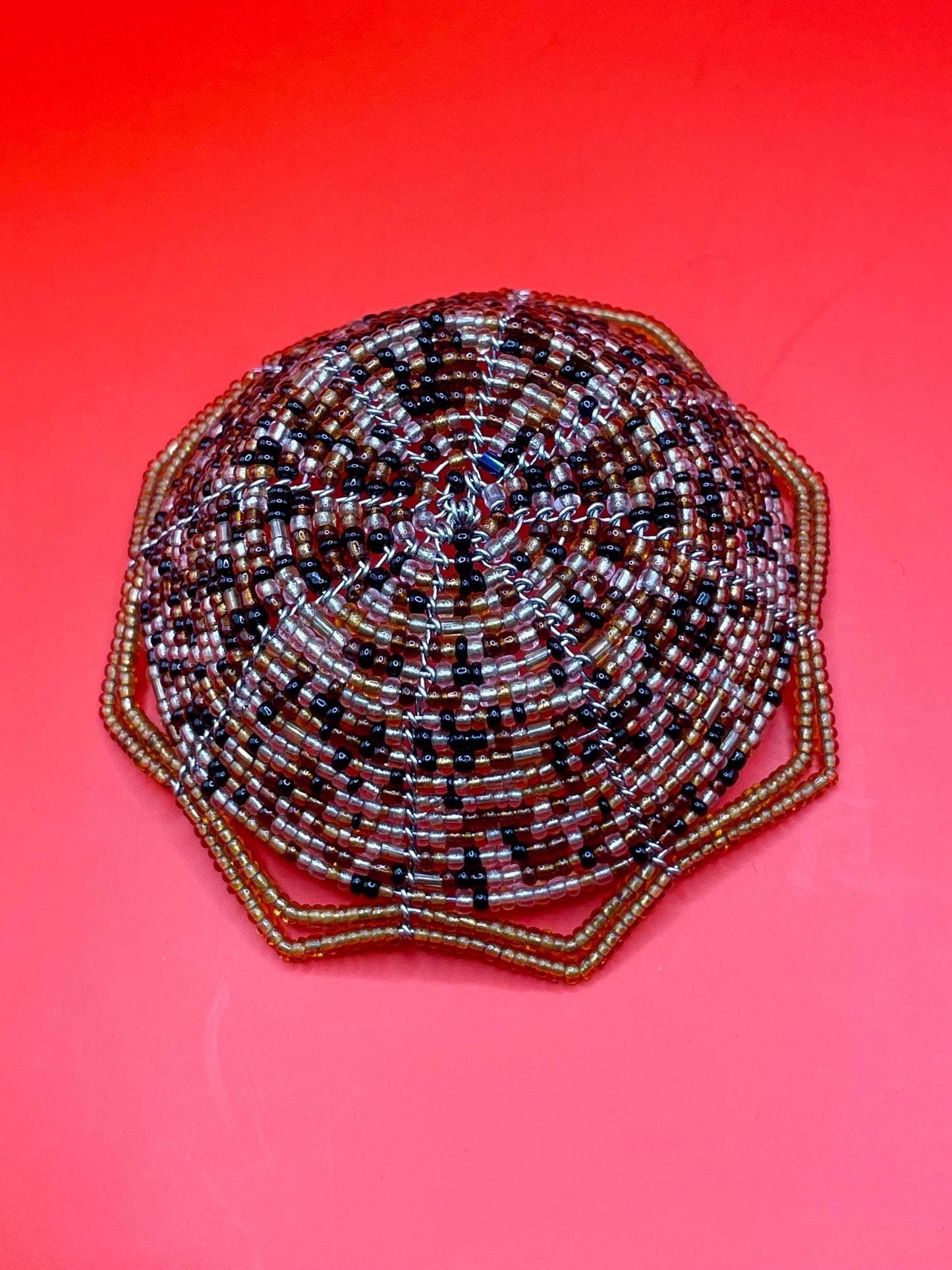 Native First Nations Beaded Basket