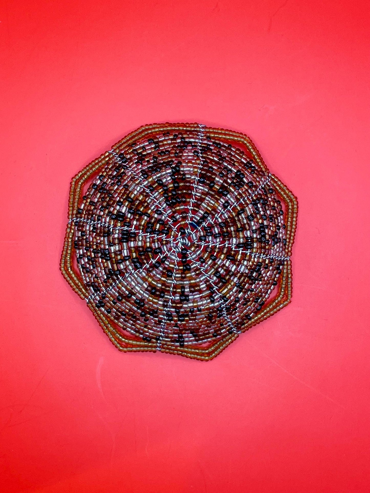 Native First Nations Beaded Basket