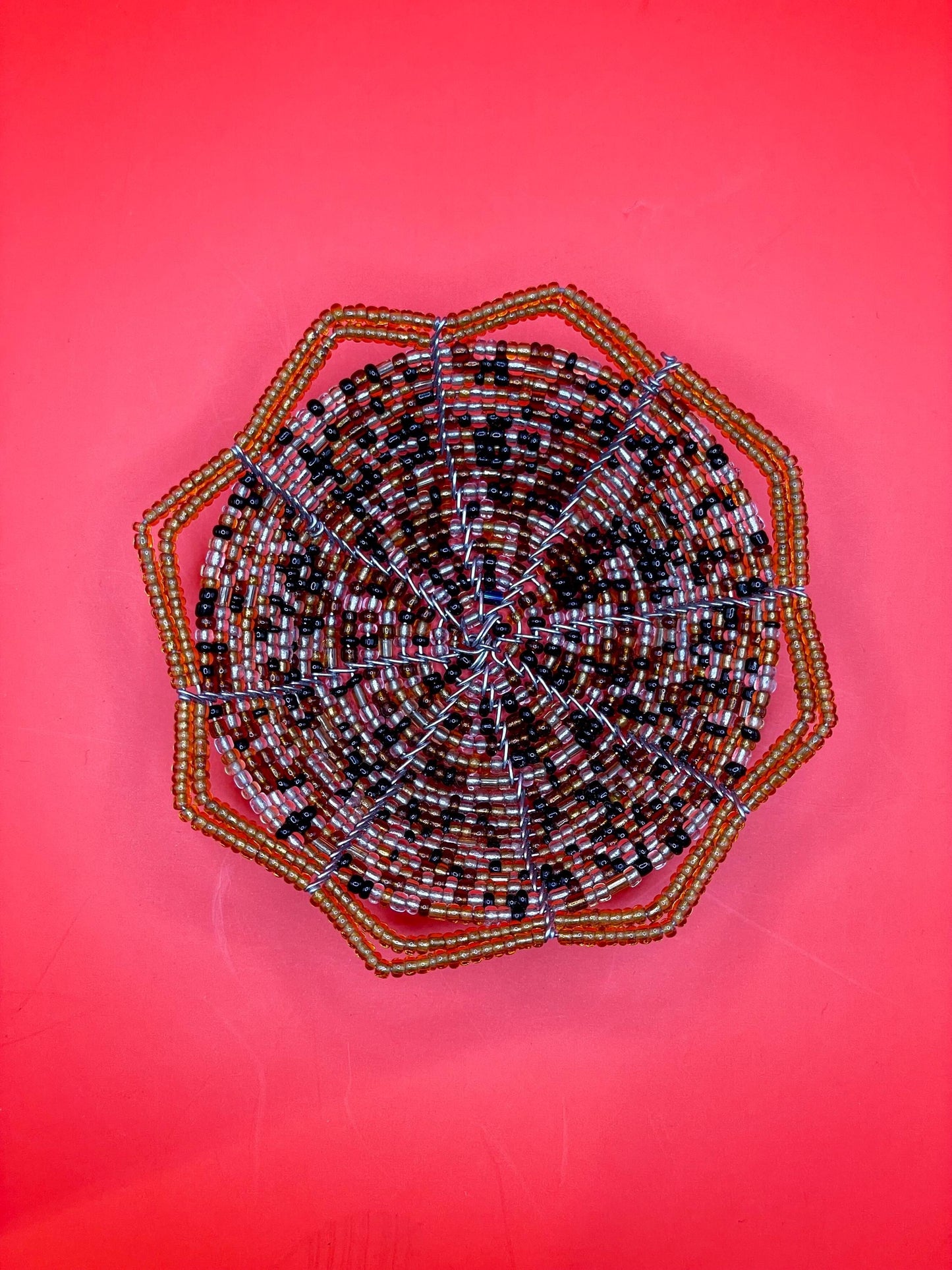 Native First Nations Beaded Basket