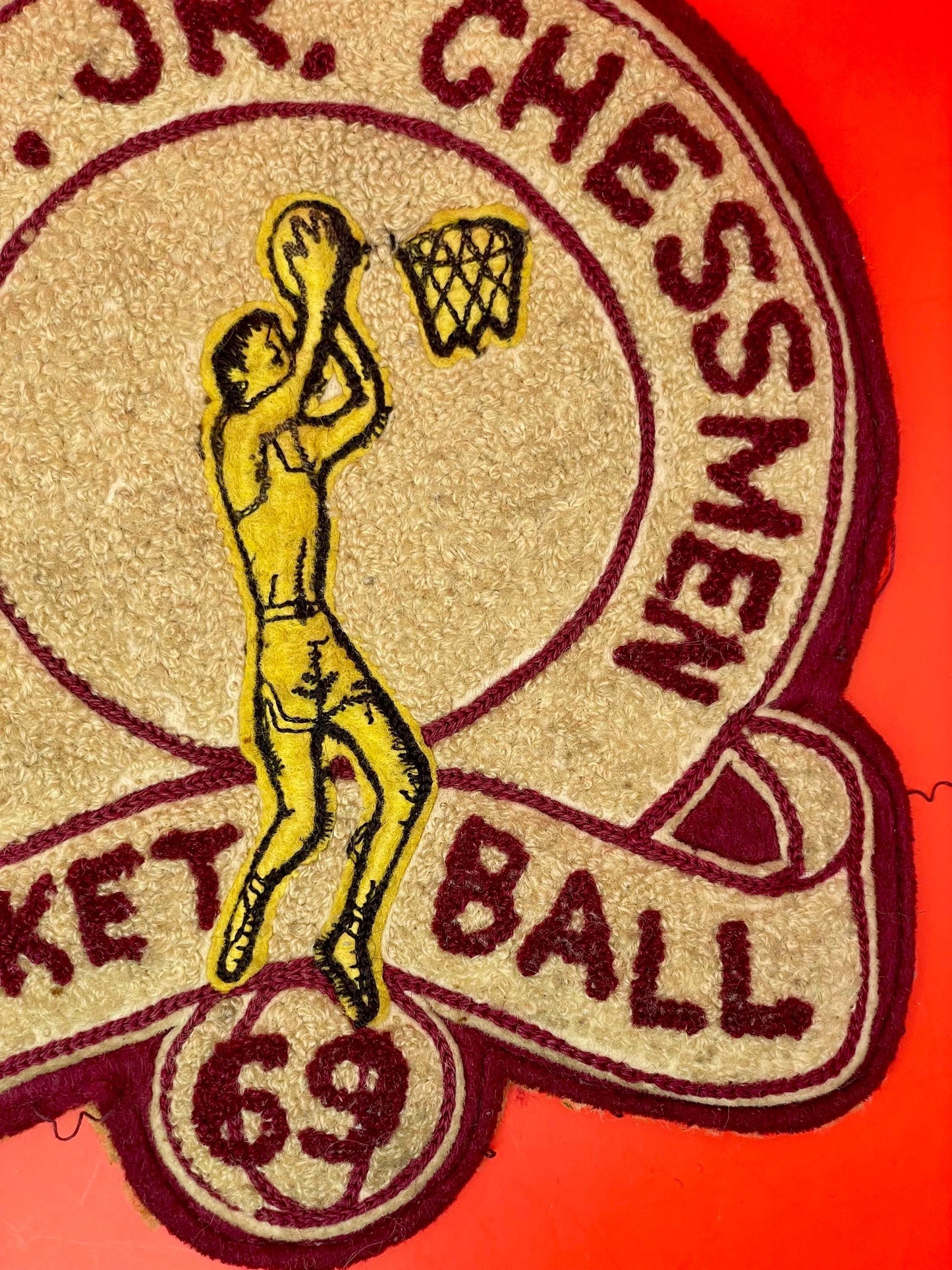 Vintage 1969 G.P.S. Jr. Chessmen Basketball Patch