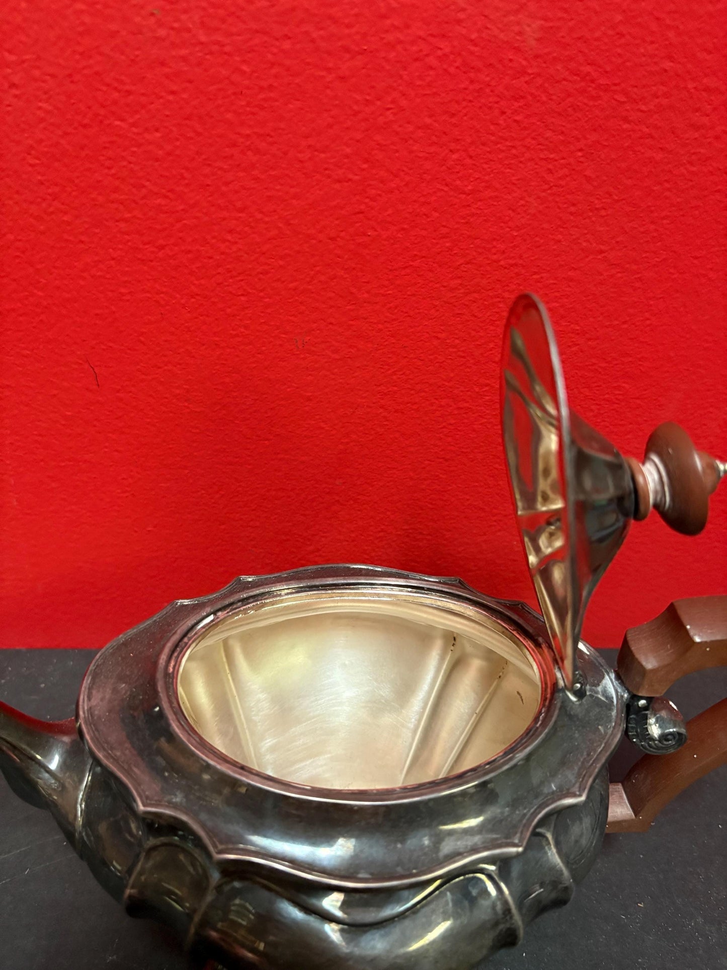 Lovely antique silver plated Sheffield tea set can be polished great value and great gift