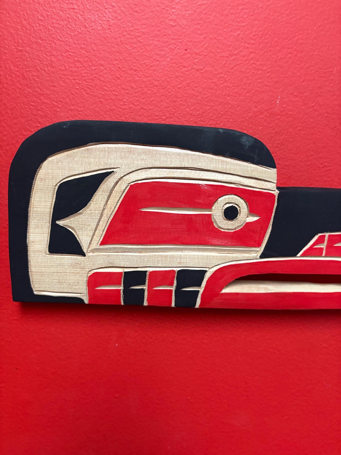 SPECIAL DEAL 14 x 5 high indigenous first nations Bradley Joseph Junior Raven plaque beautiful imagery wow