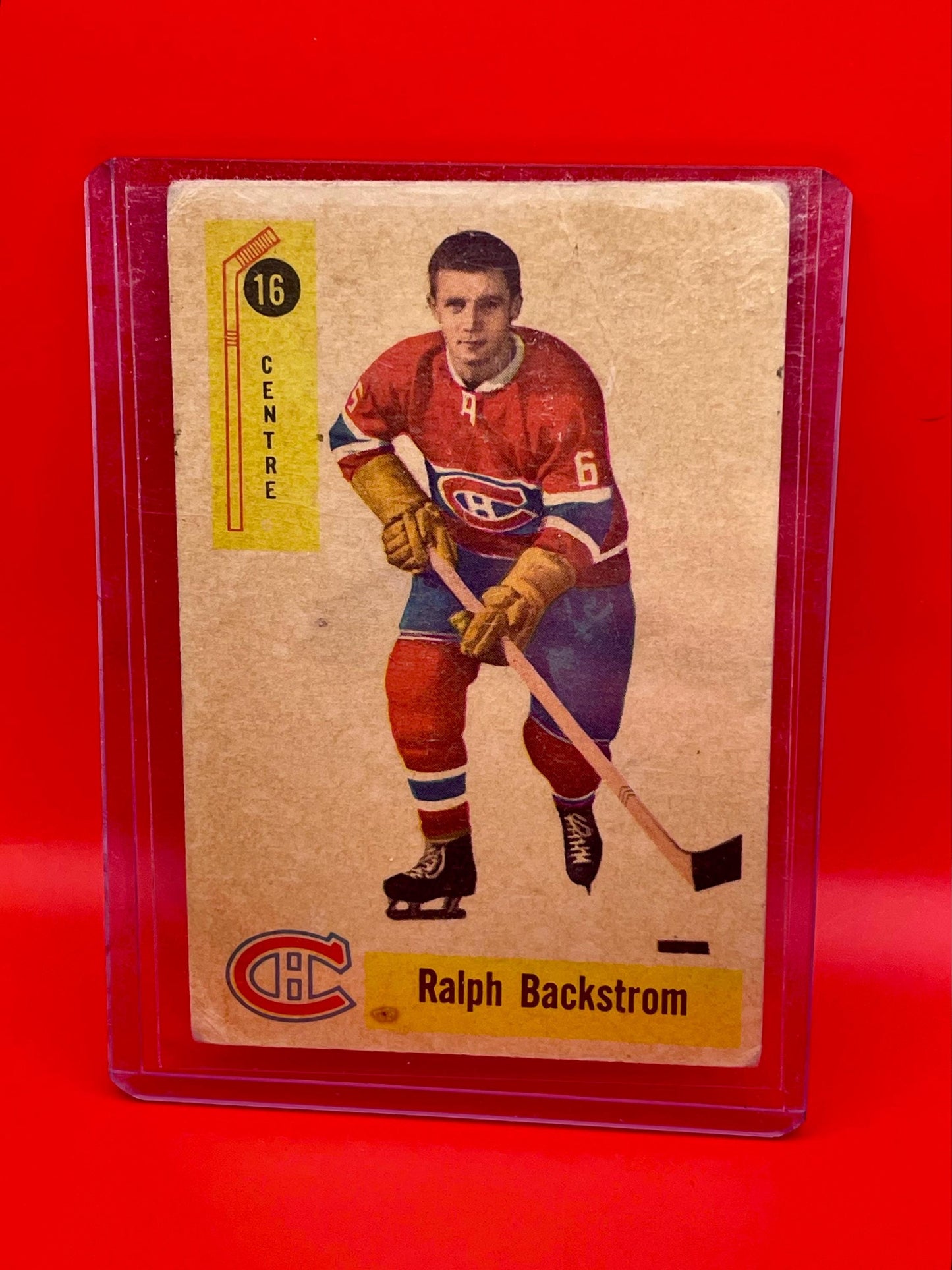 1953 Montreal Canadians Hockey Cards in Sleeves