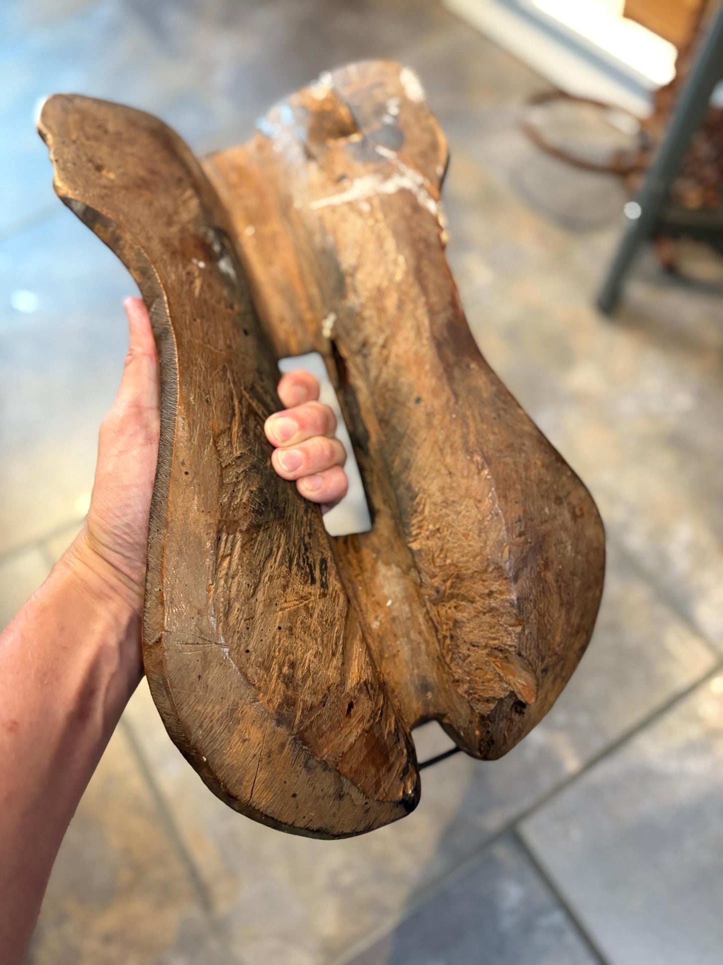 Fabulous antique Mongolian animal saddle amazing decoration not perfect see photos 17 x 9 wide so unique