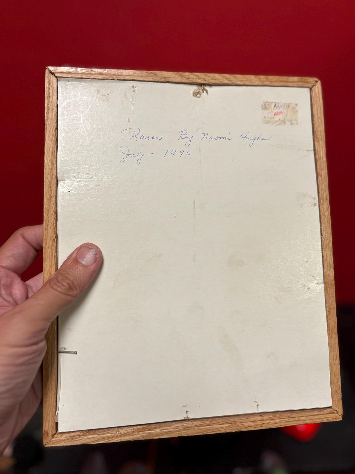 Beautiful indigenous first nations Pacific Northwest Coast original painting on paper of a raven - 11 x 9 needs hanger