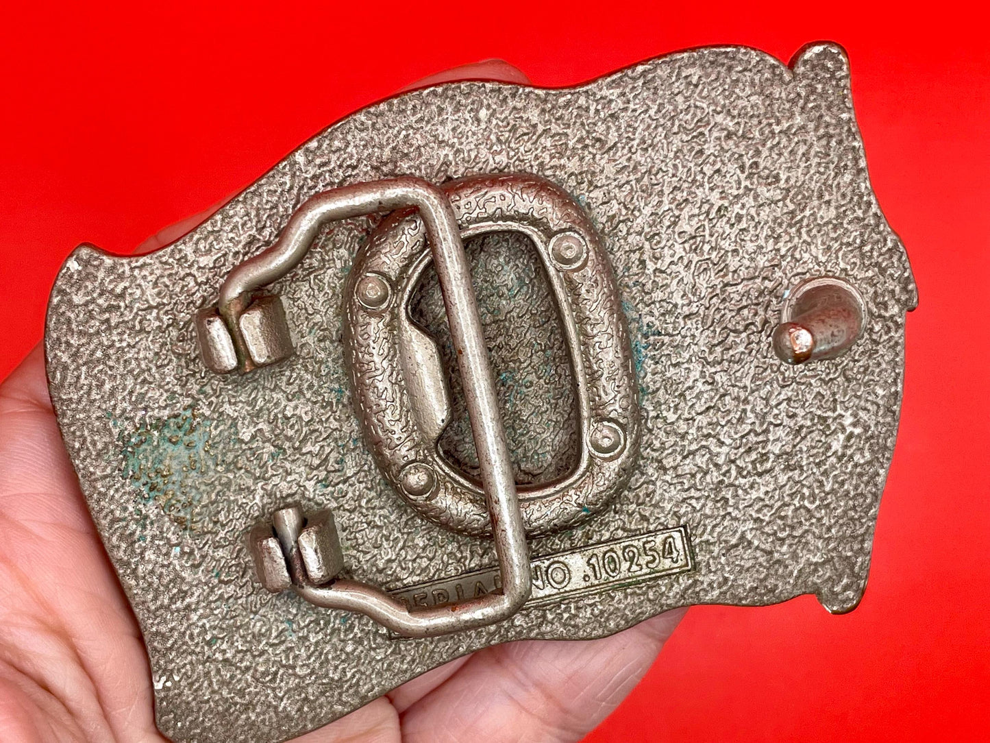 Heavy Duty Italian Flag Belt Buckle
