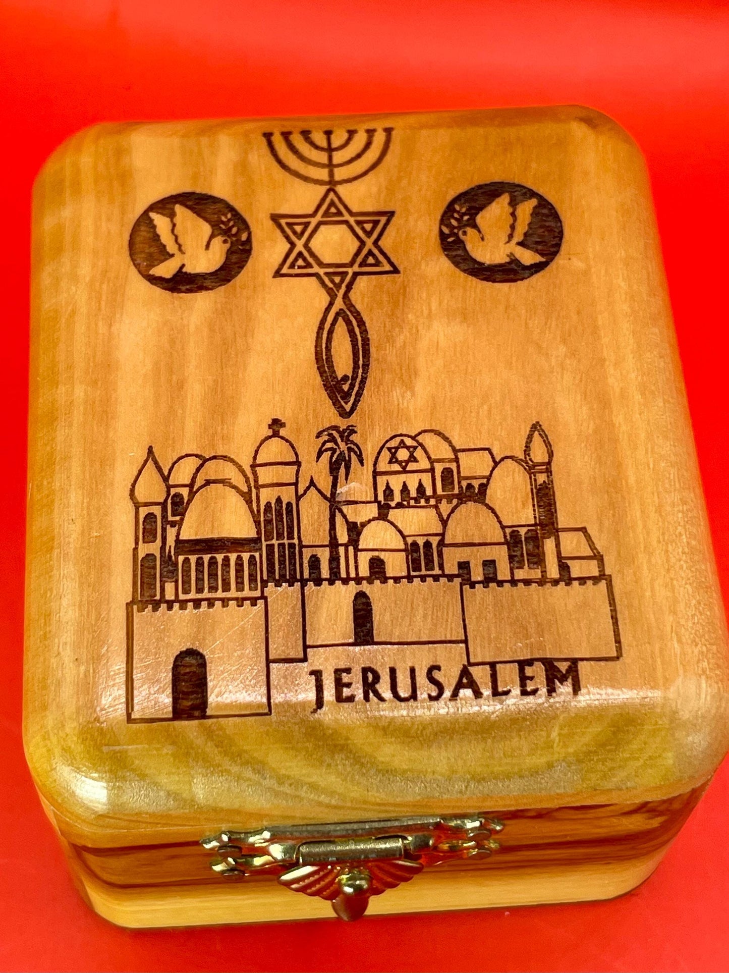 Handcrafted Jerusalem Keepsake Box
