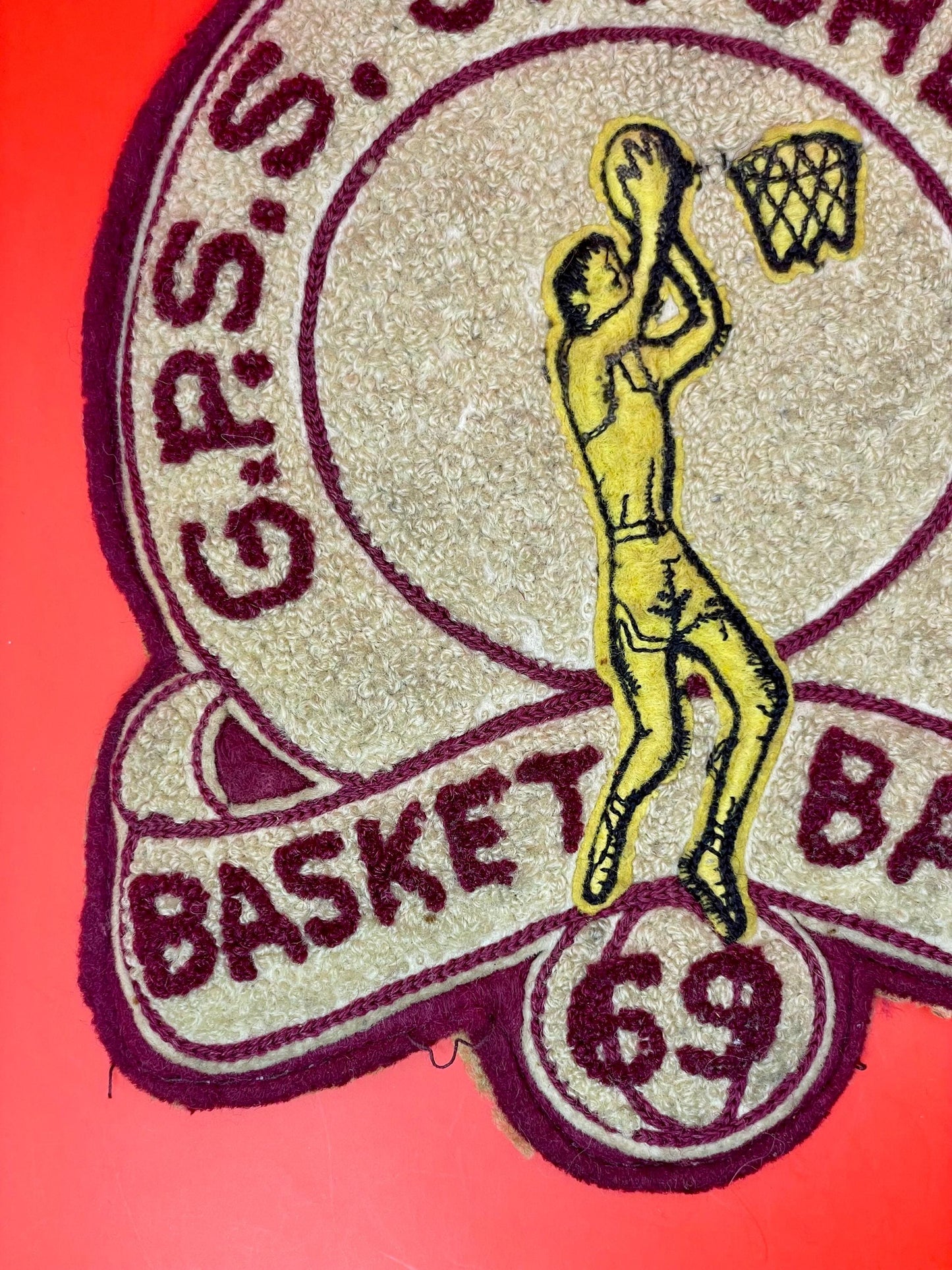 Vintage 1969 G.P.S. Jr. Chessmen Basketball Patch