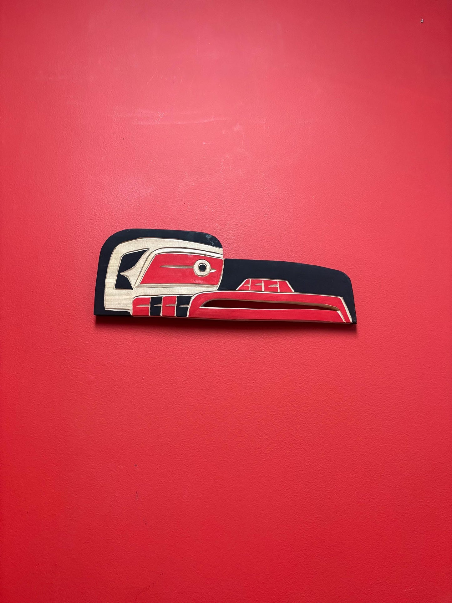 SPECIAL DEAL 14 x 5 high indigenous first nations Bradley Joseph Junior Raven plaque beautiful imagery wow