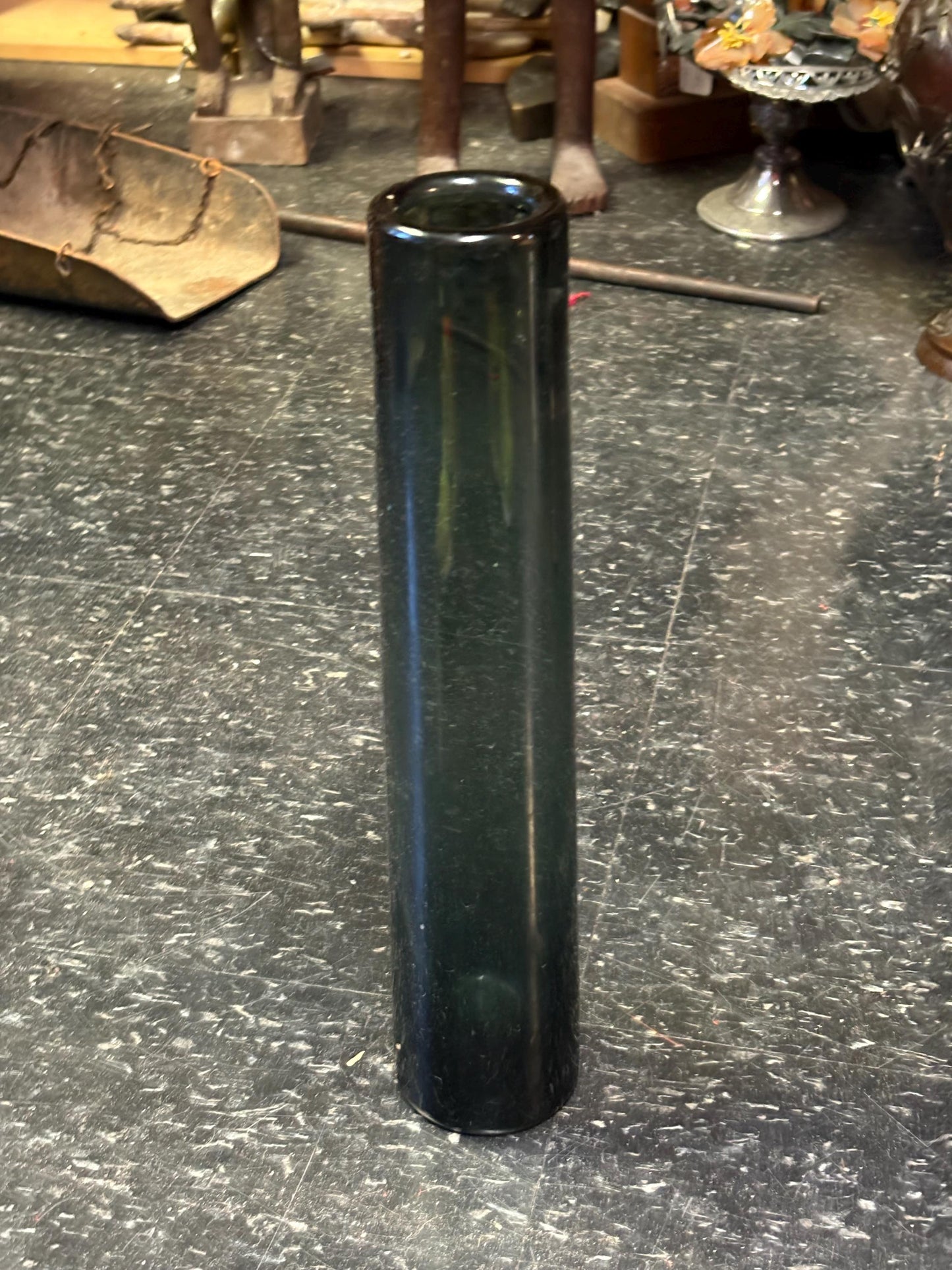 Stunning Holmegaard glass vase 14 1/2 inches tall magnificent and perfect condition and signed on the bottom wow