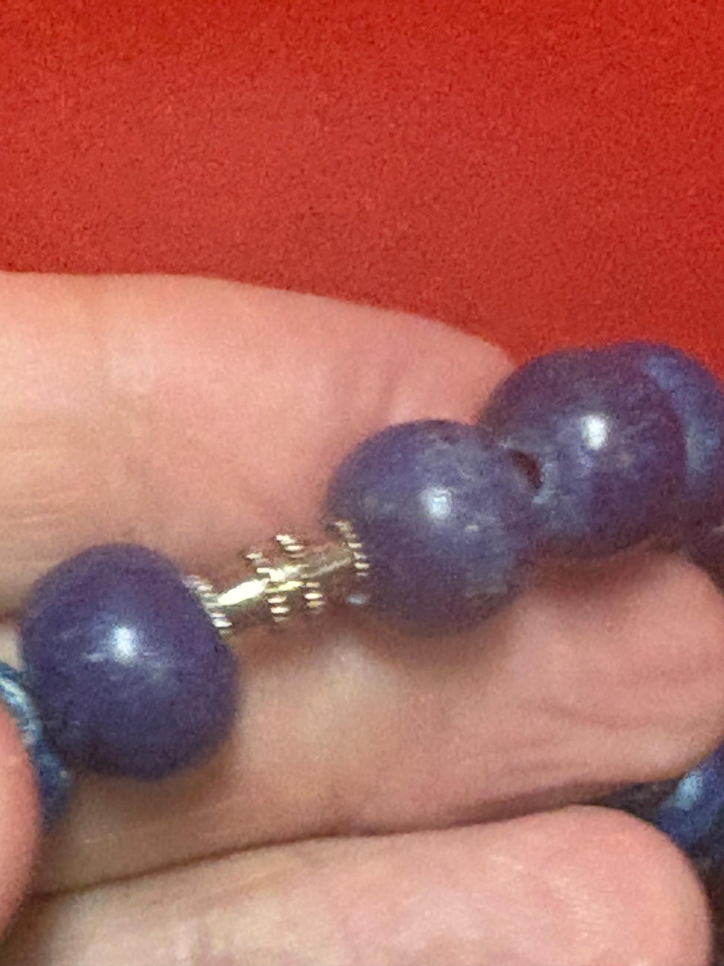 Beautiful Chinese lapis beaded necklace approximately 19 inches long wonderful quality antique piece great gift