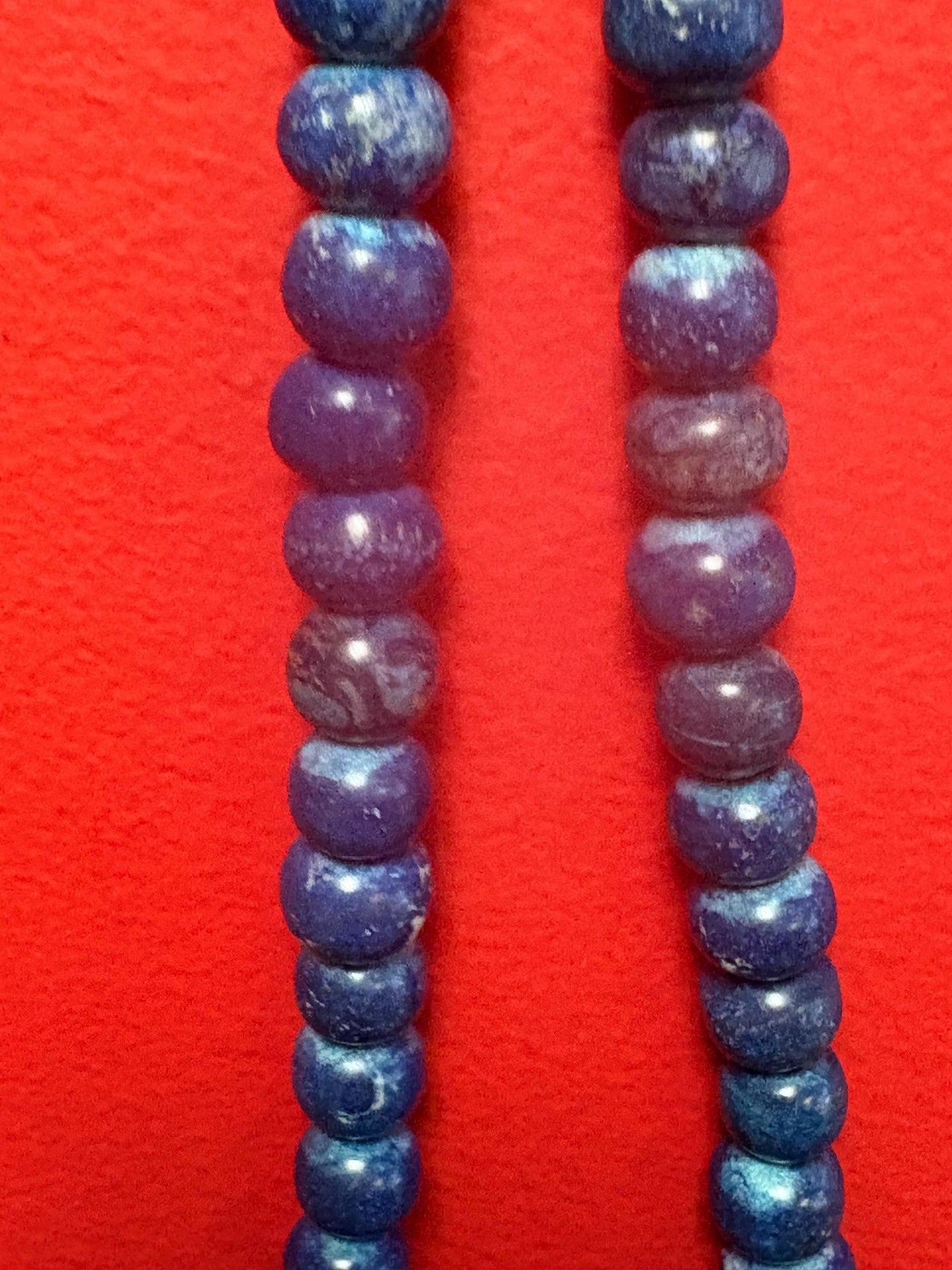 Beautiful Chinese lapis beaded necklace approximately 19 inches long wonderful quality antique piece great gift