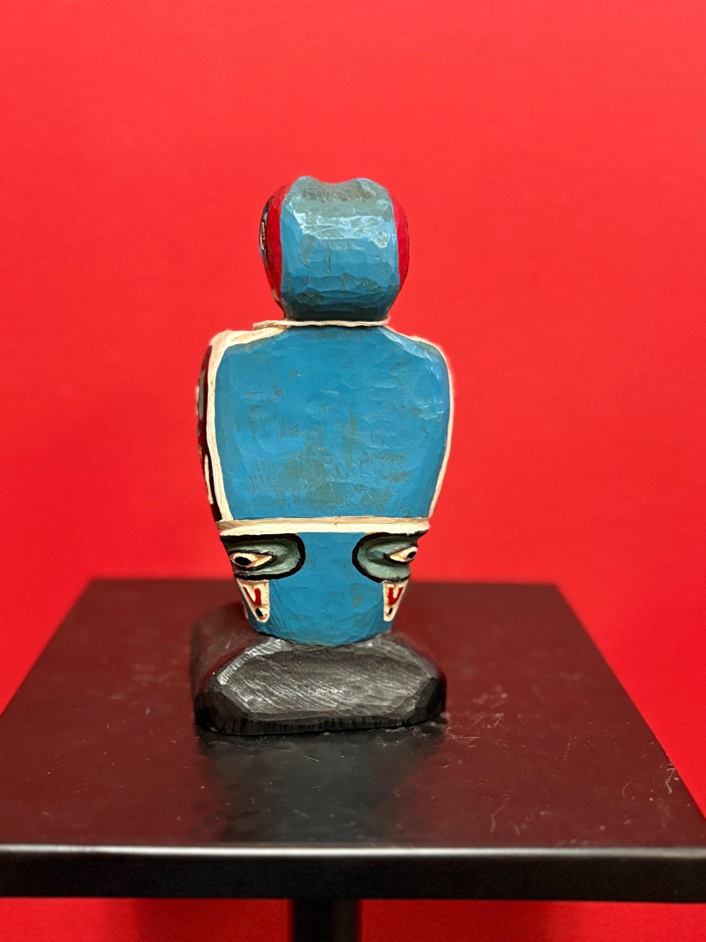 Early indigenous First Nations Pacific Northwest Coast polychrome painted Eagle statue  wonderful condition and detail