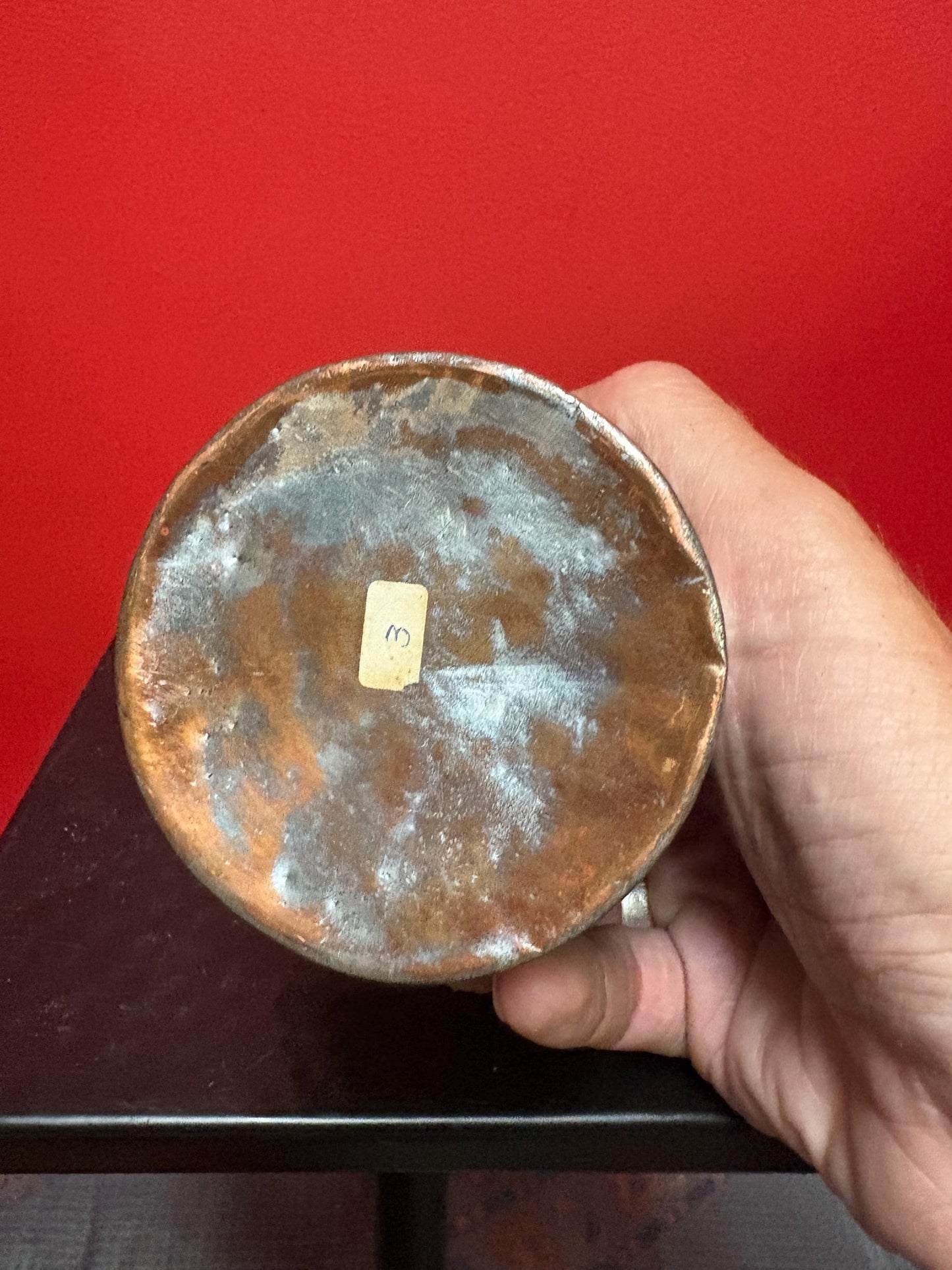 Fantastic antique Asian silver plated and copper box - 3 x 3 wonderful quality and detail great value