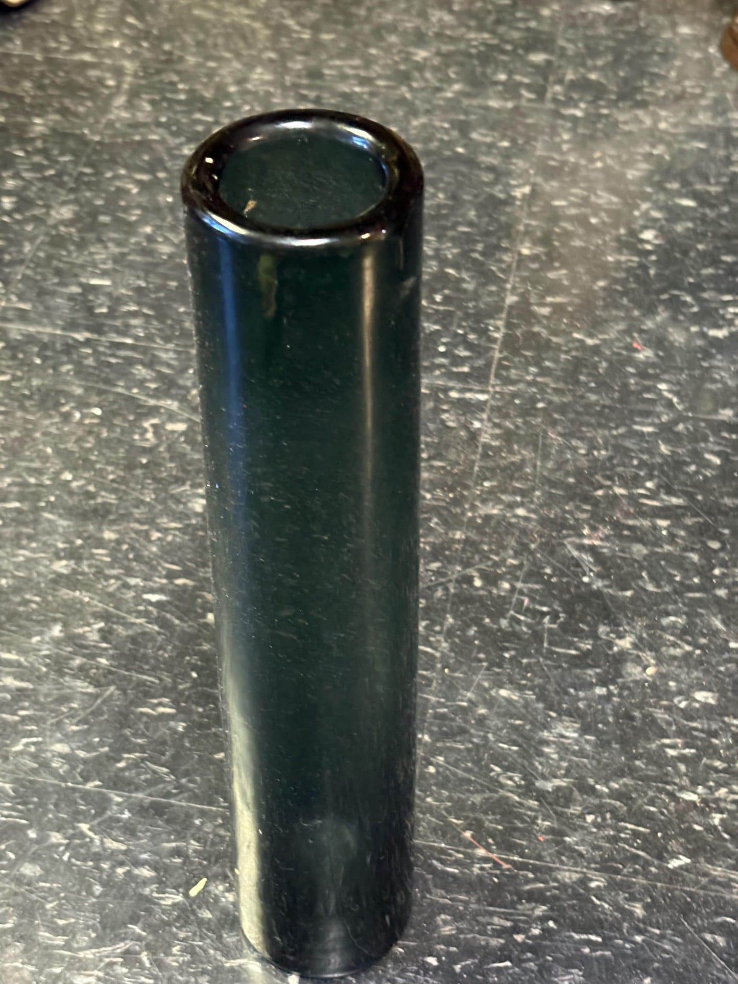 Stunning Holmegaard glass vase 14 1/2 inches tall magnificent and perfect condition and signed on the bottom wow