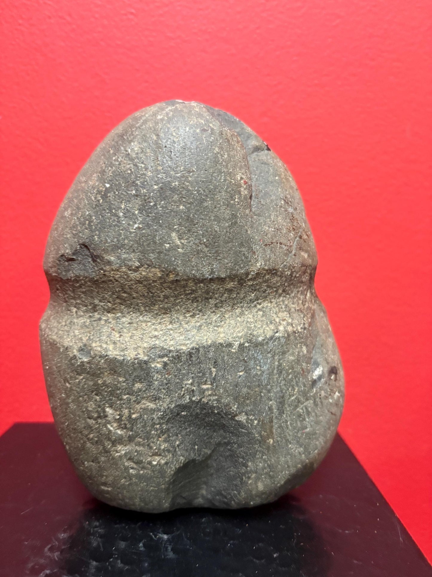 Beautiful large old authentic indigenous First Nations Pacific NorthWest Coast 8 inch plummet stone tool from important collection - wow