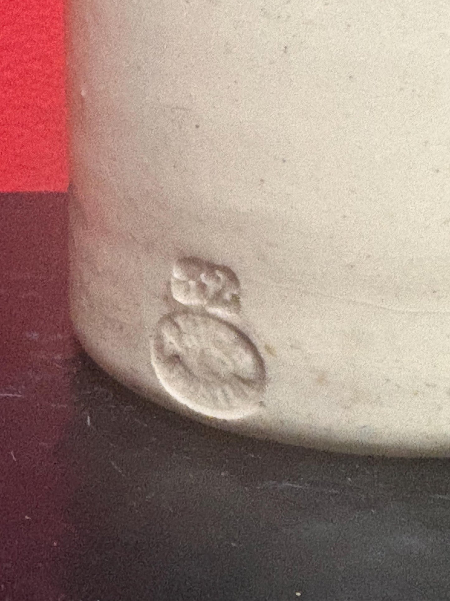 Beautiful 19 century English stoneware jug in good condition with interesting stamps approximately 11 inches tall unique