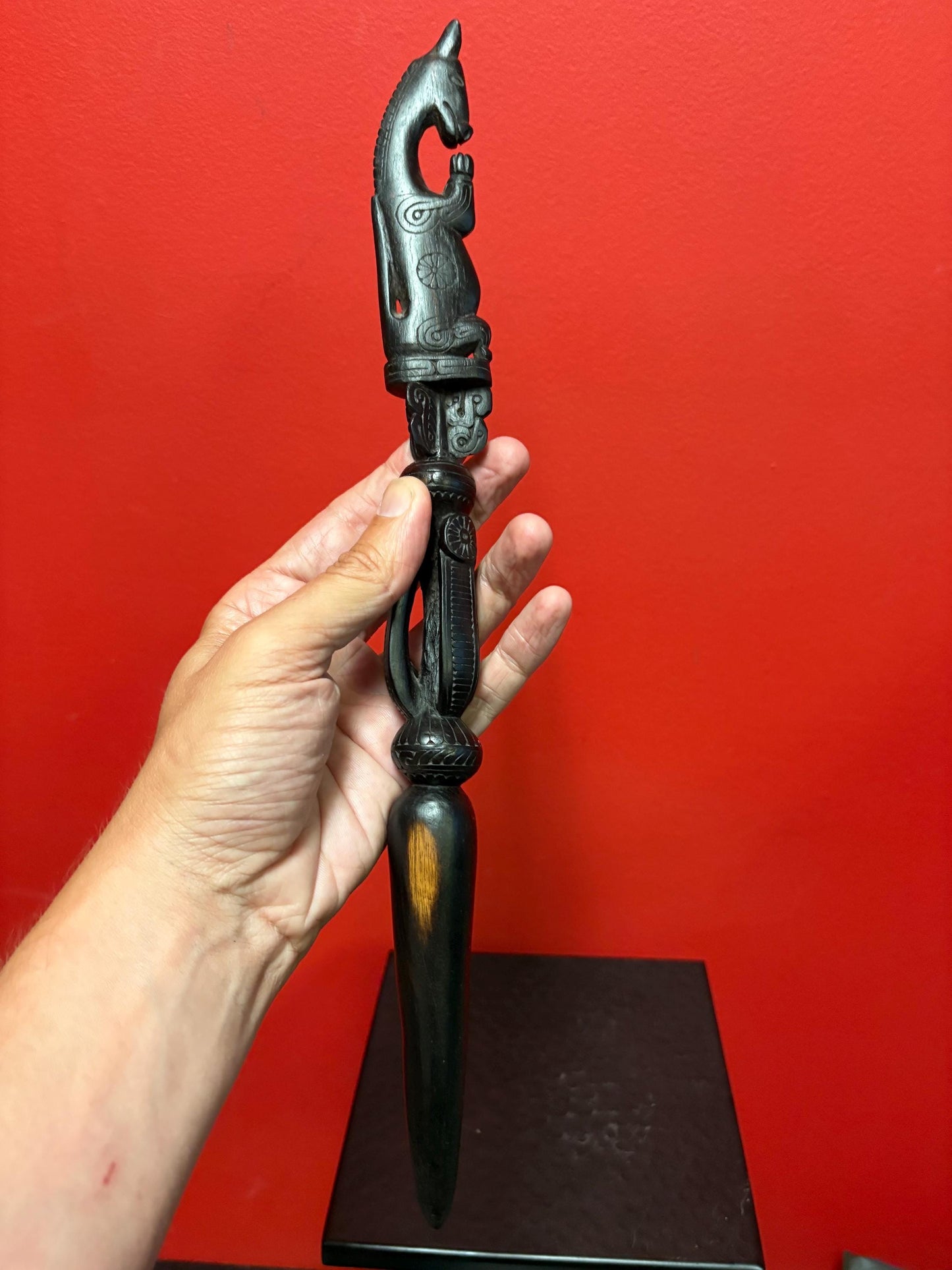 Lovely Nepal old two-piece PHURBA 14 inches long great detail and awesome price