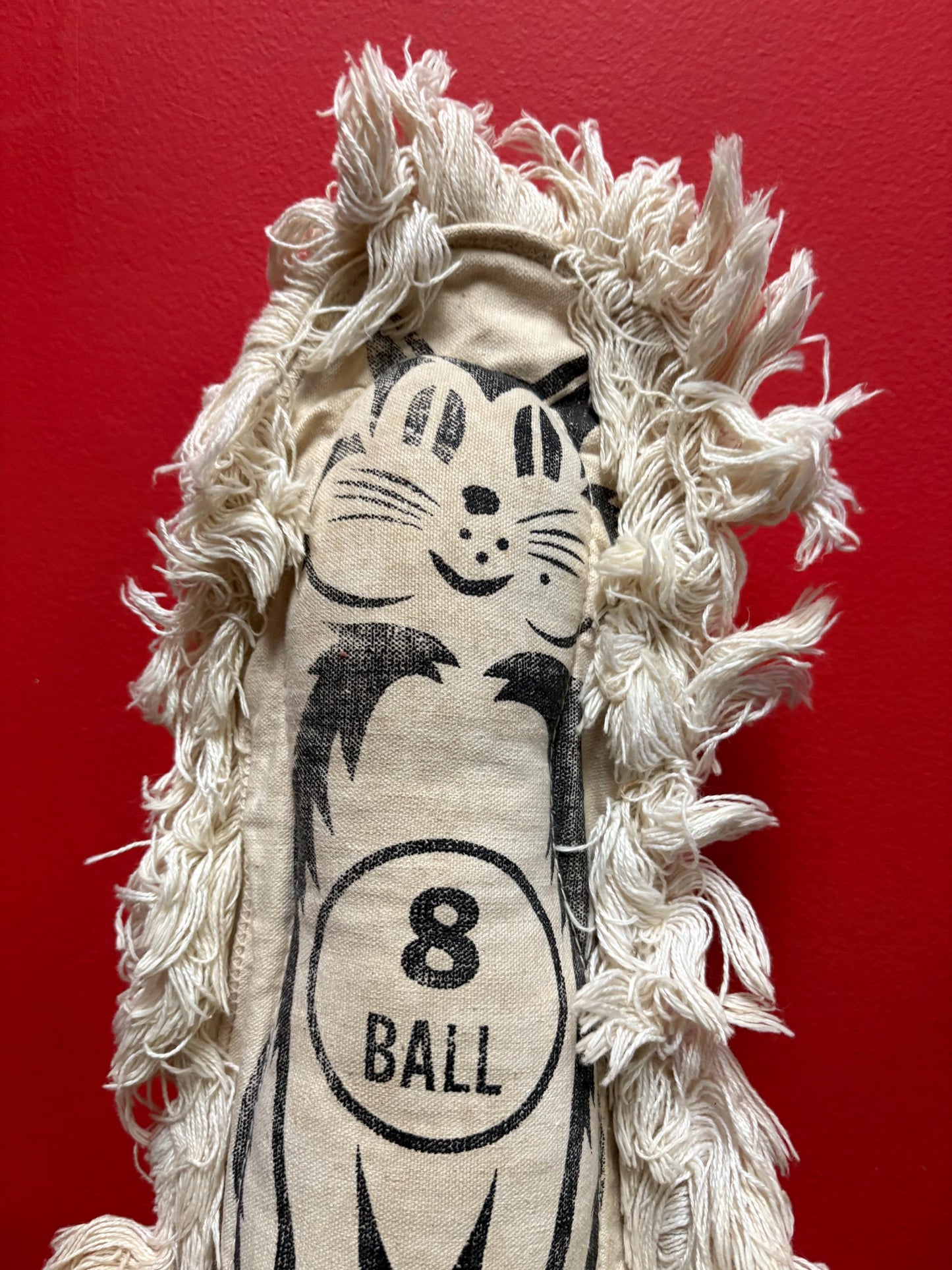 Magnificent very rare 14 inch high 1930s carnival cat shaped knock down doll in very very good condition a piece of carnie history wow