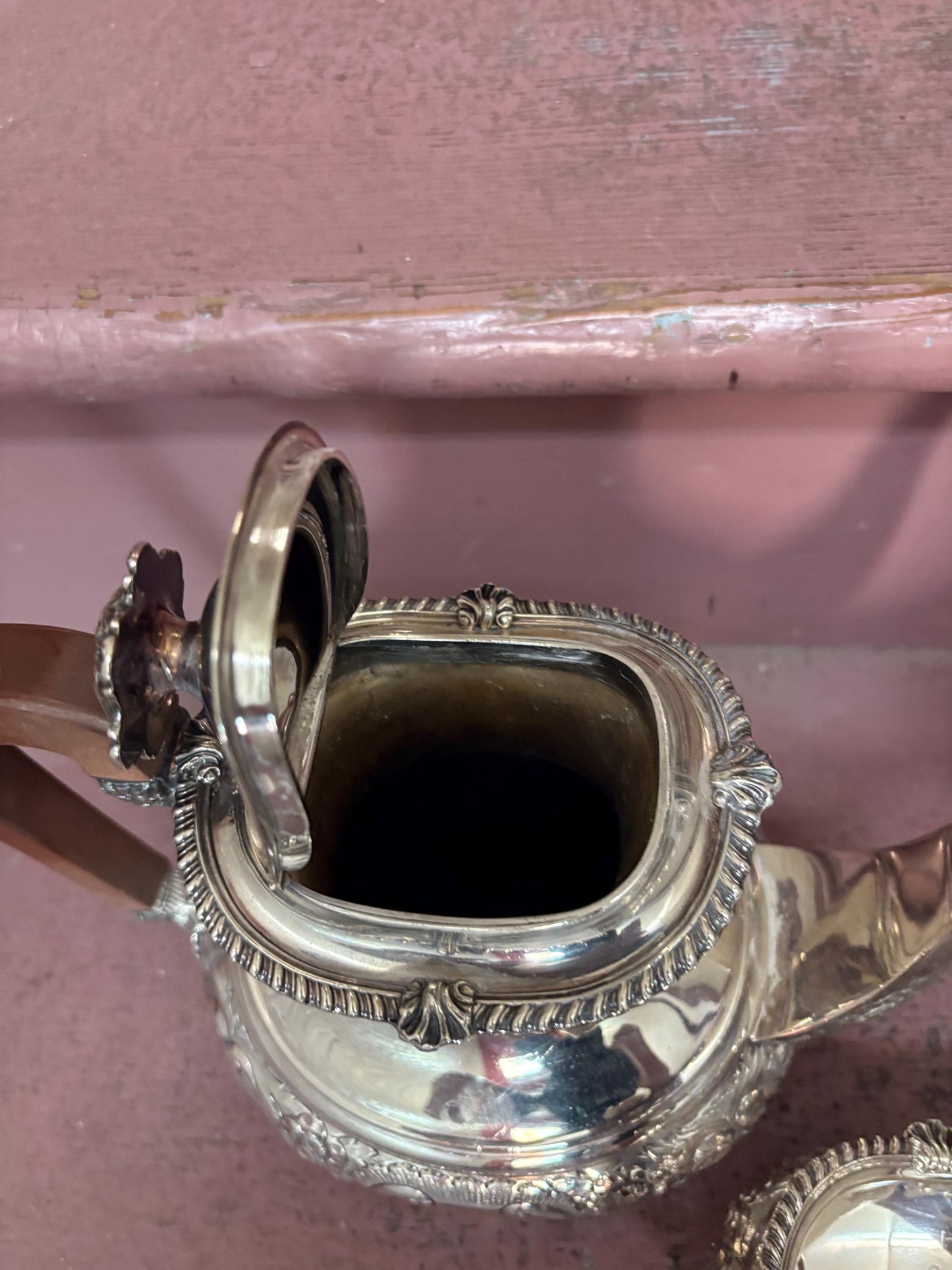 Stunning antique BIRKS silver plated four piece coffee and tea service pristine condition and one of the best - Perfect for gift