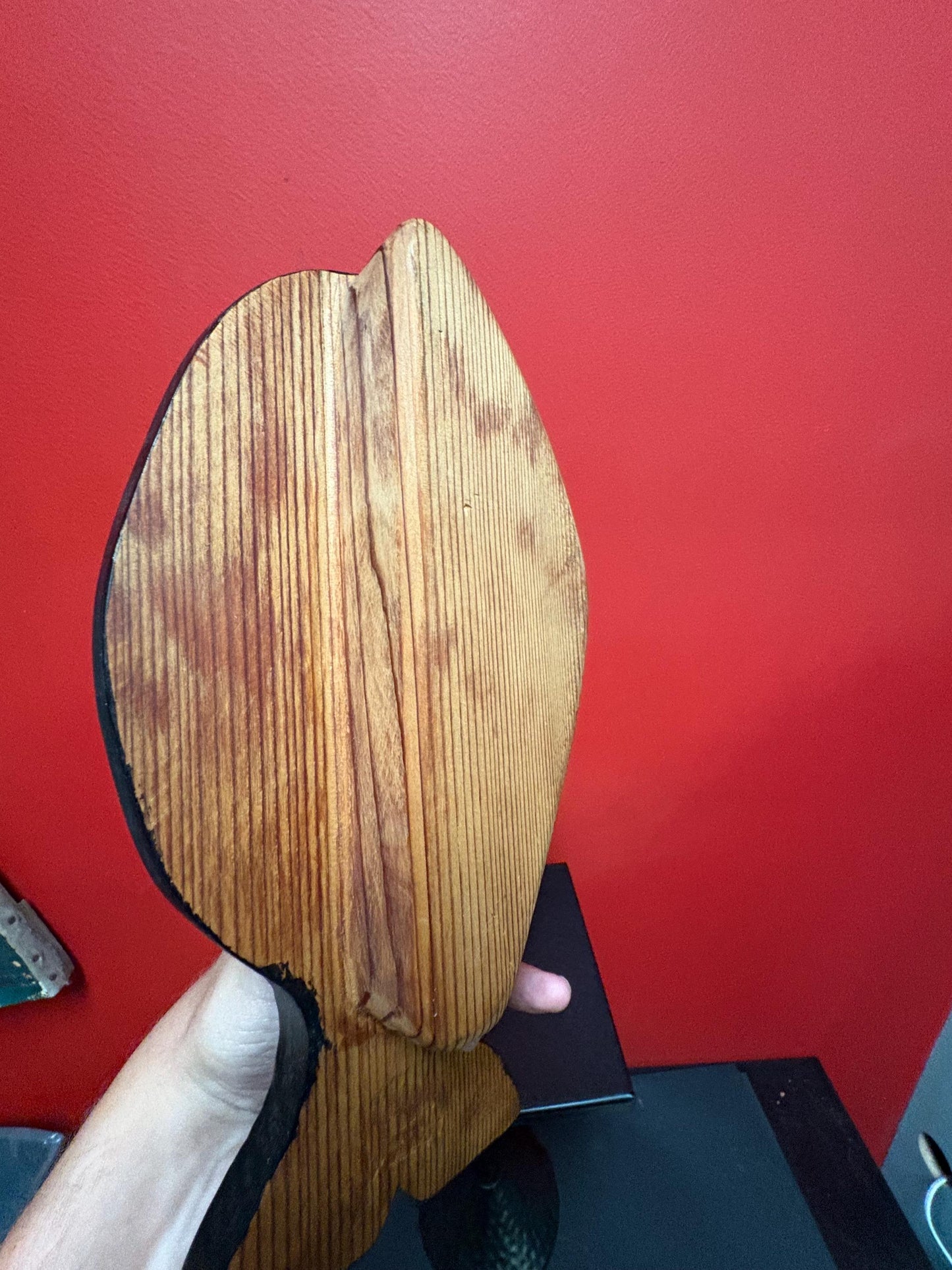 Vintage 12 x 6 wide signed indigenous first nation pacific north West Coast salmon feast  bowl - older piece  cedar - great value