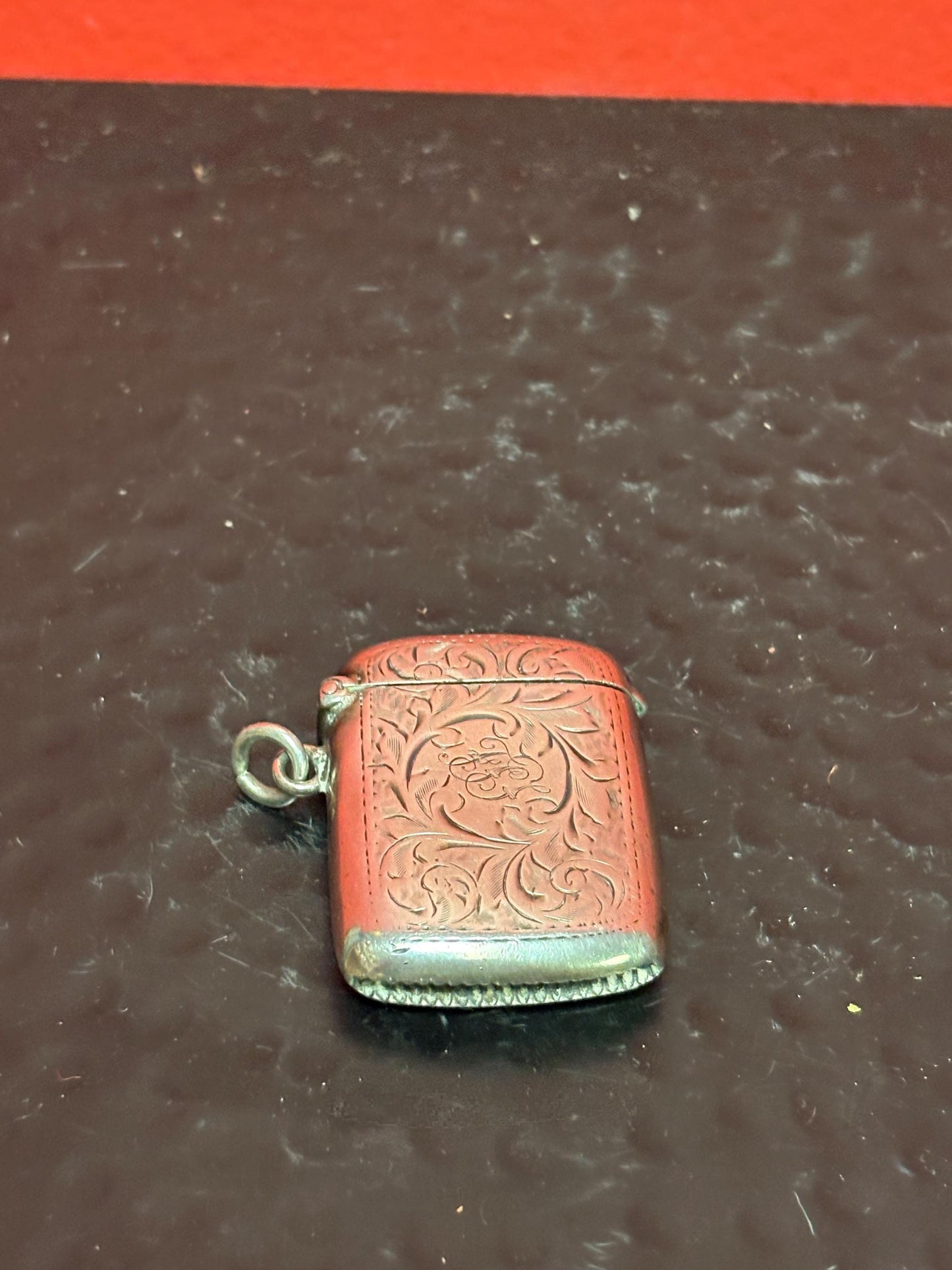 English sterling silver hallmarked viesta case match safe  dented  good value