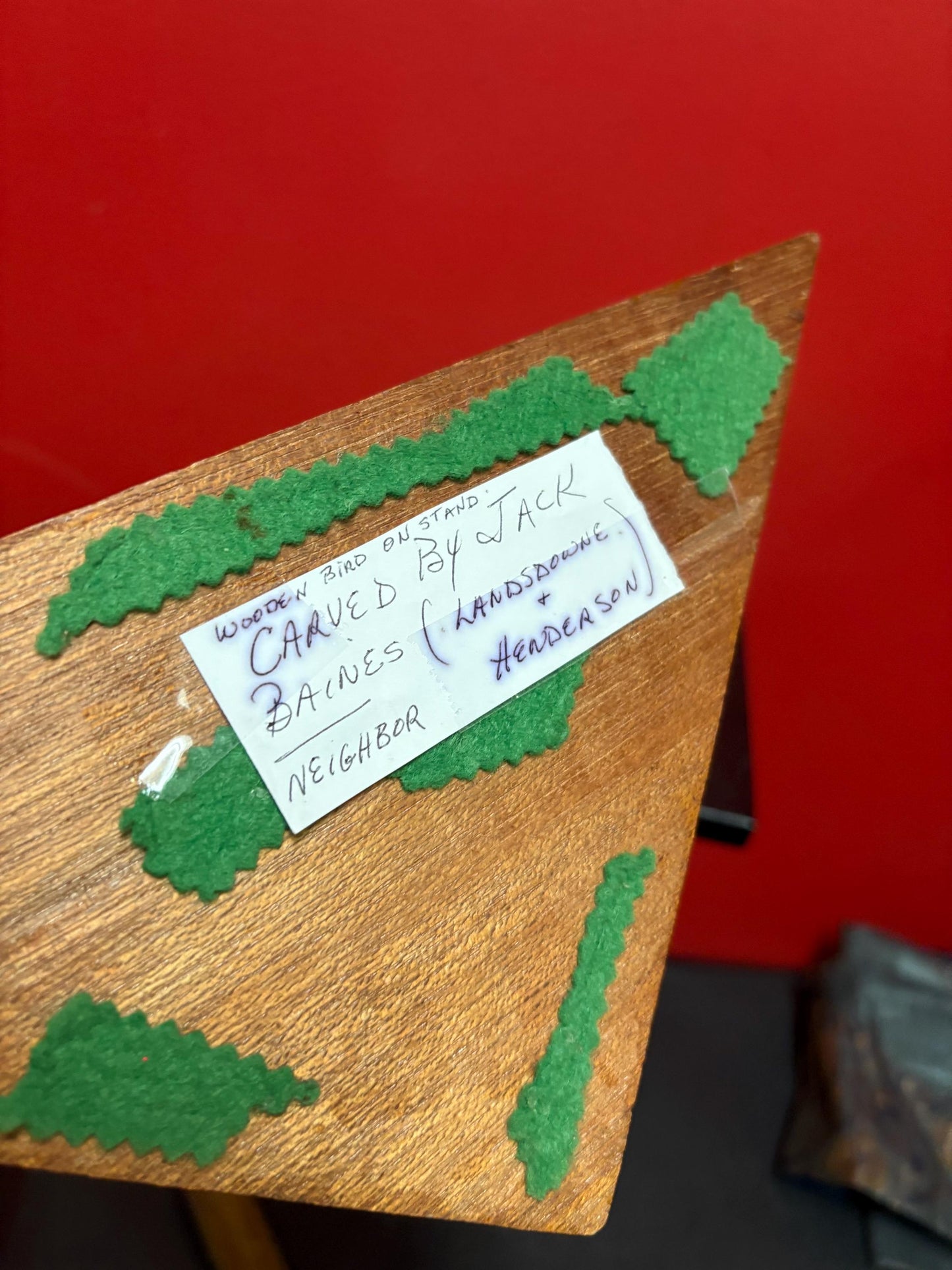 Beautiful indigenous first nations Pacific Northwest Coast carving of Eagle and salmon on base information on bottom 10 x 6 high