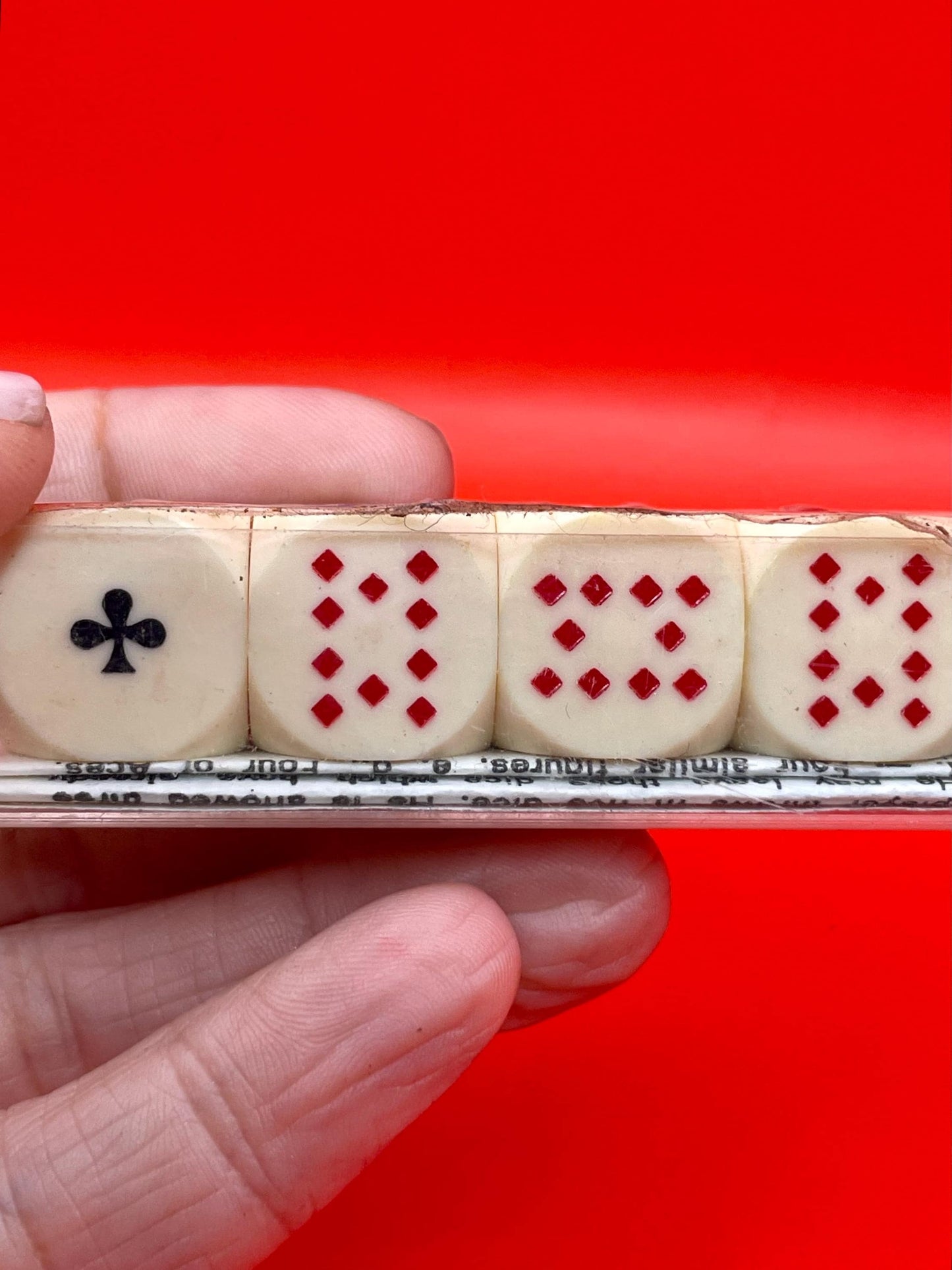 Vintage French Poker Dice Game  Jeu du Poker dAs
