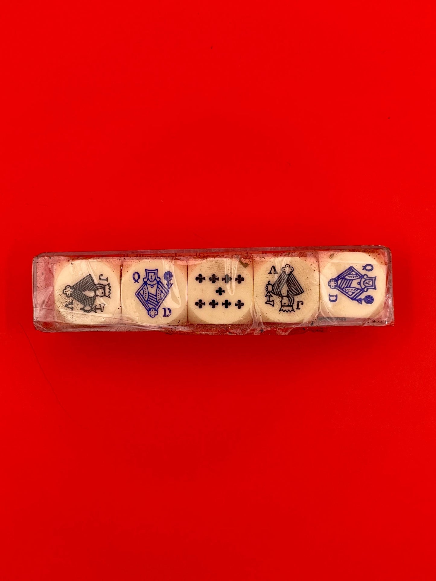 Vintage French Poker Dice Game  Jeu du Poker dAs
