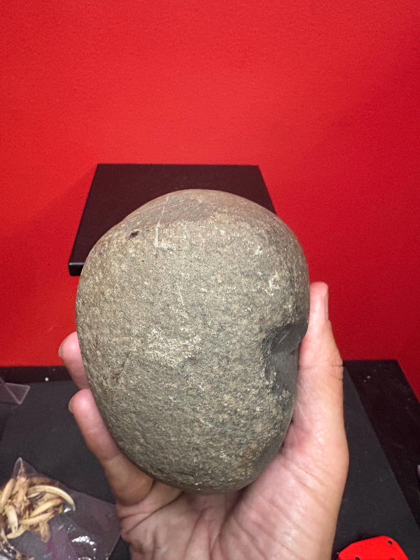 Beautiful large old authentic indigenous First Nations Pacific NorthWest Coast 8 inch plummet stone tool from important collection - wow