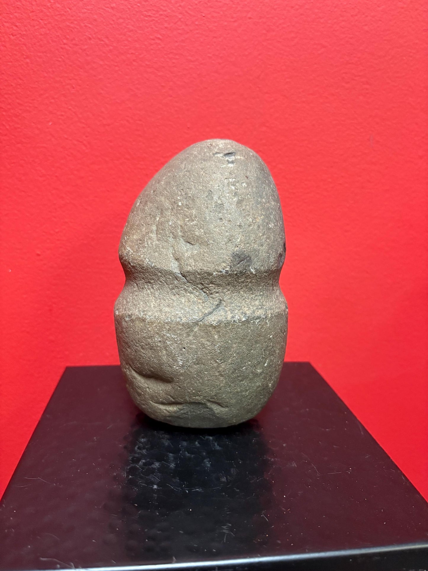 Beautiful large old authentic indigenous First Nations Pacific NorthWest Coast 8 inch plummet stone tool from important collection - wow