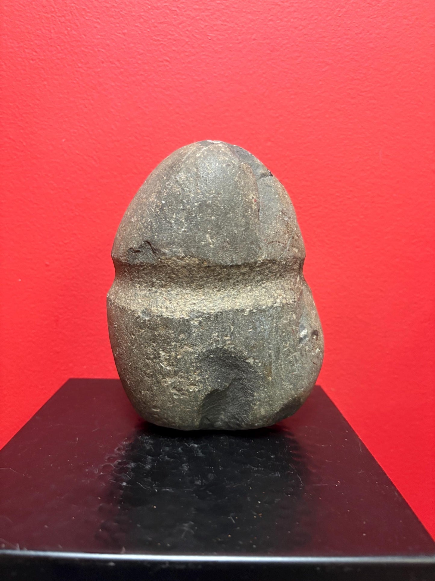 Beautiful large old authentic indigenous First Nations Pacific NorthWest Coast 8 inch plummet stone tool from important collection - wow
