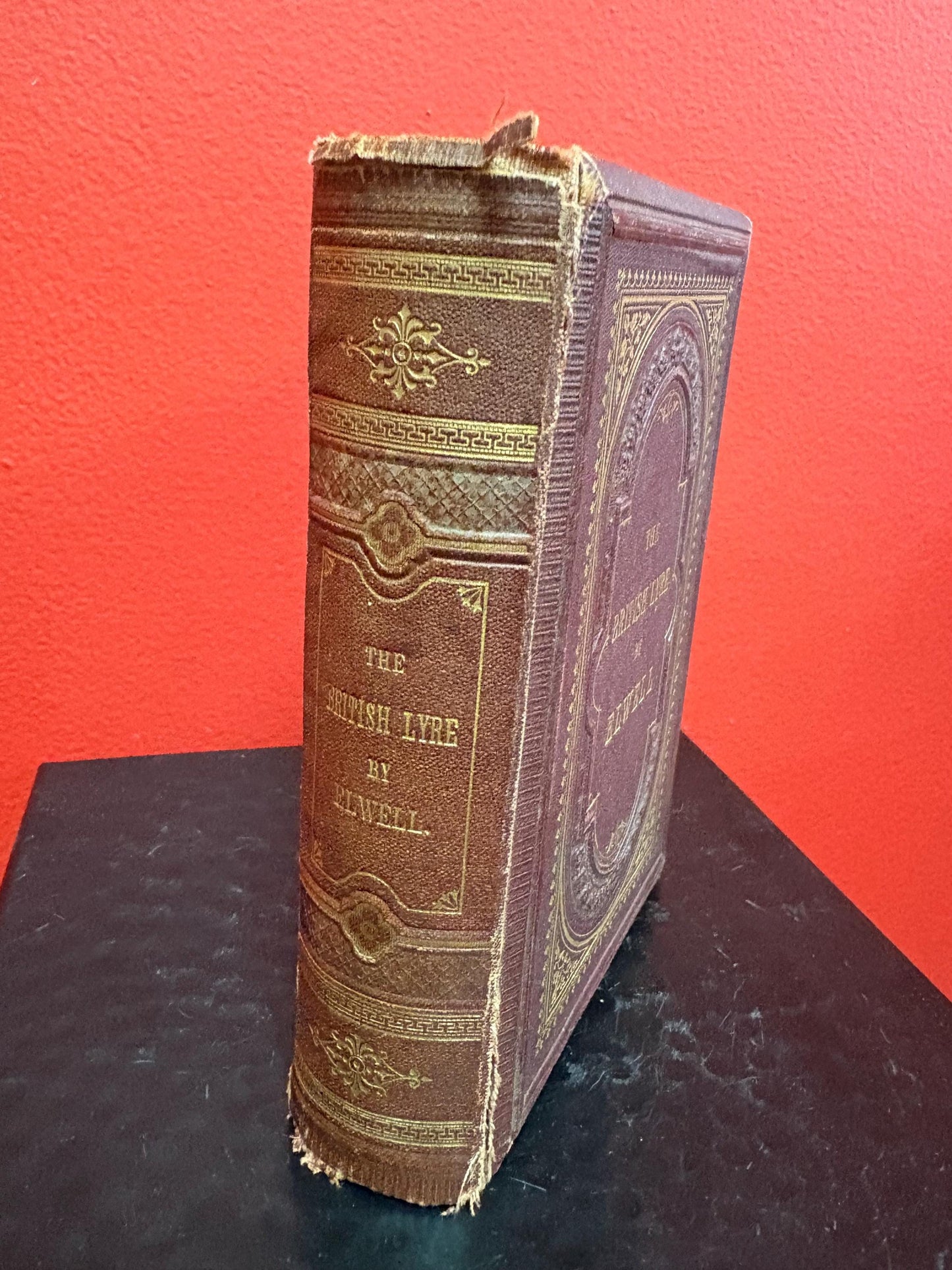 Lovely copy of the British Lyre by ELWELL dated 1874 with broken spine otherwise great condition and good value