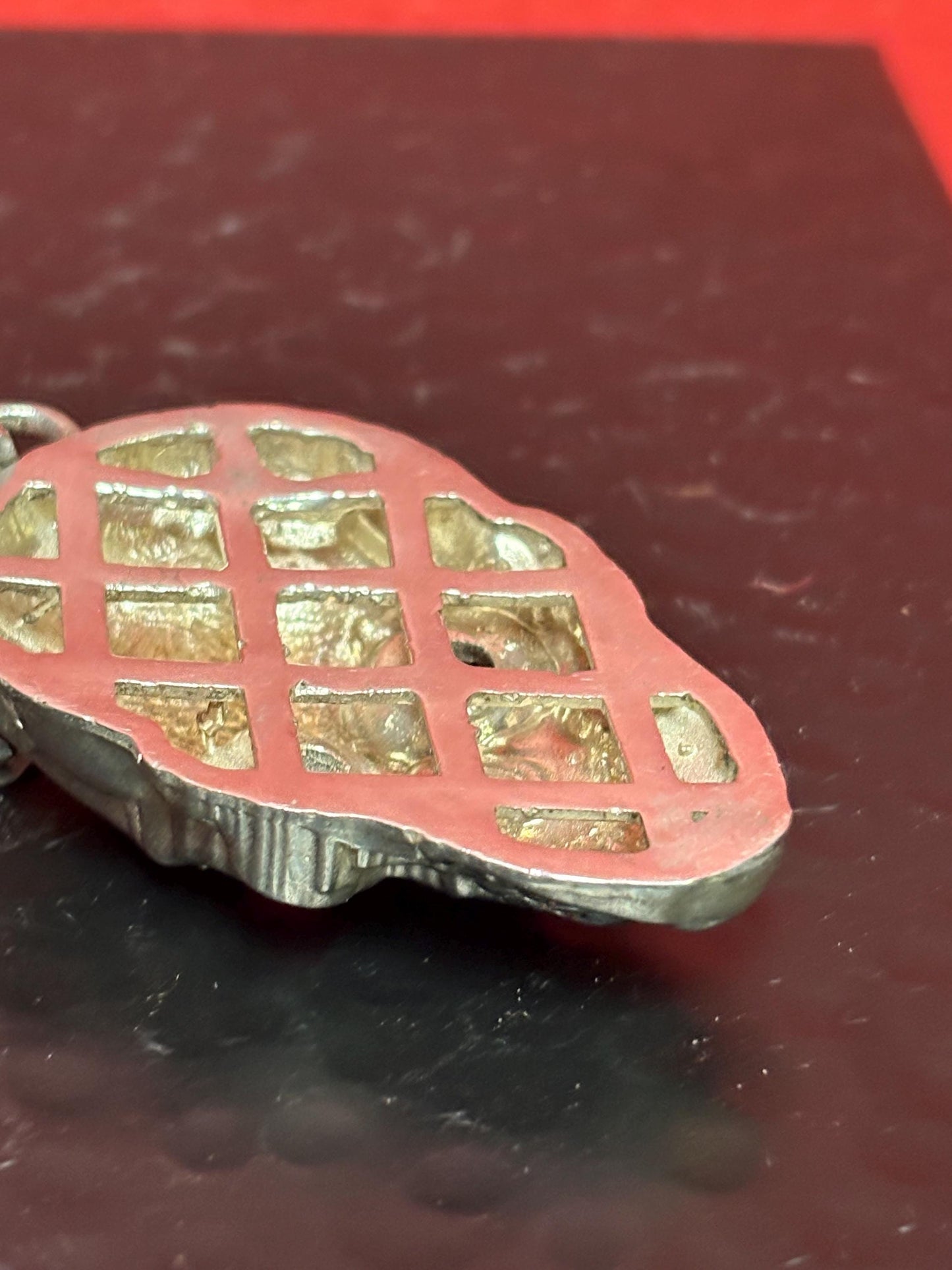 Super amazing heavy stamped 925 Sterling silver 3 inch skull pendant with Ruby style eyes and approximately 23 inch long sterling necklace -