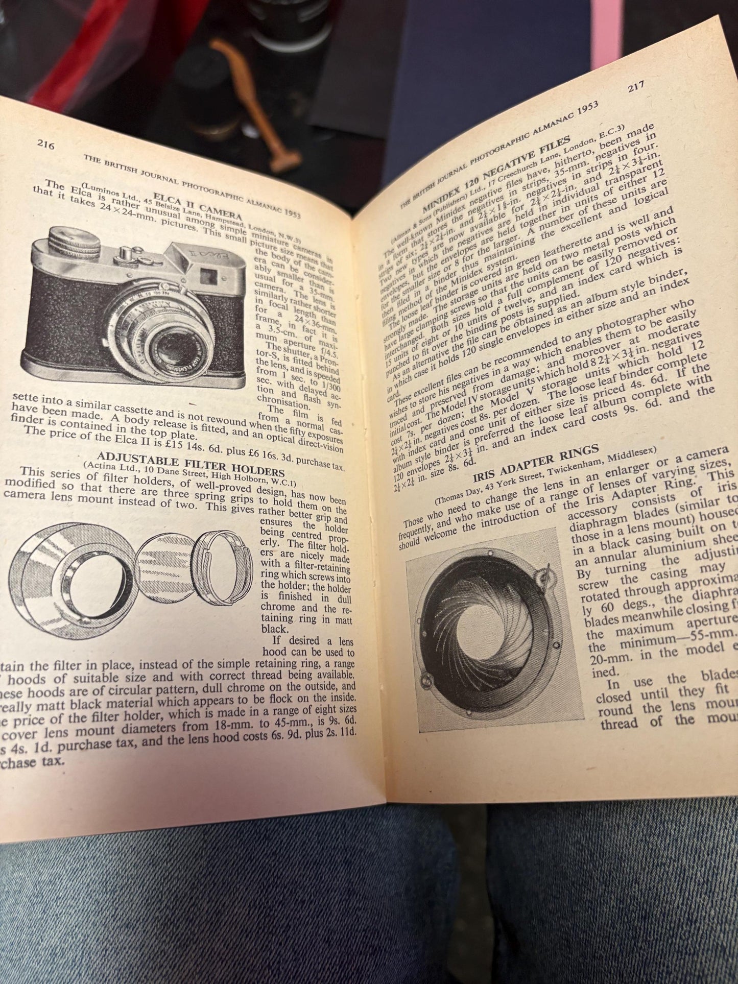 Amazing British Journal photographic almanac from 1953 great condition with hundreds of amazing advertisements great gift