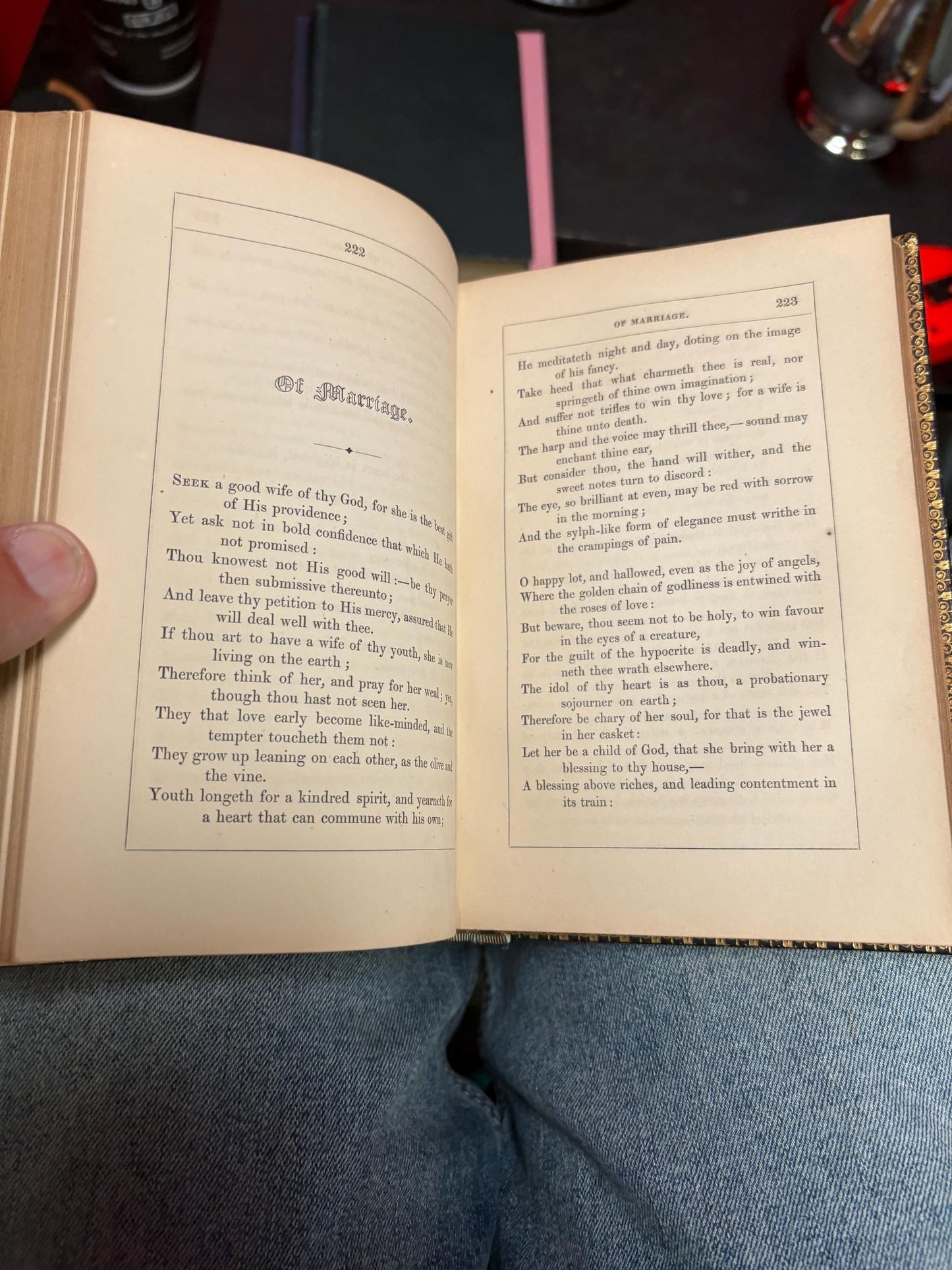 Stunning antique leather bound book - Tuppers proverbial philosophy book first edition 1865 in very very good condition wonderful gift