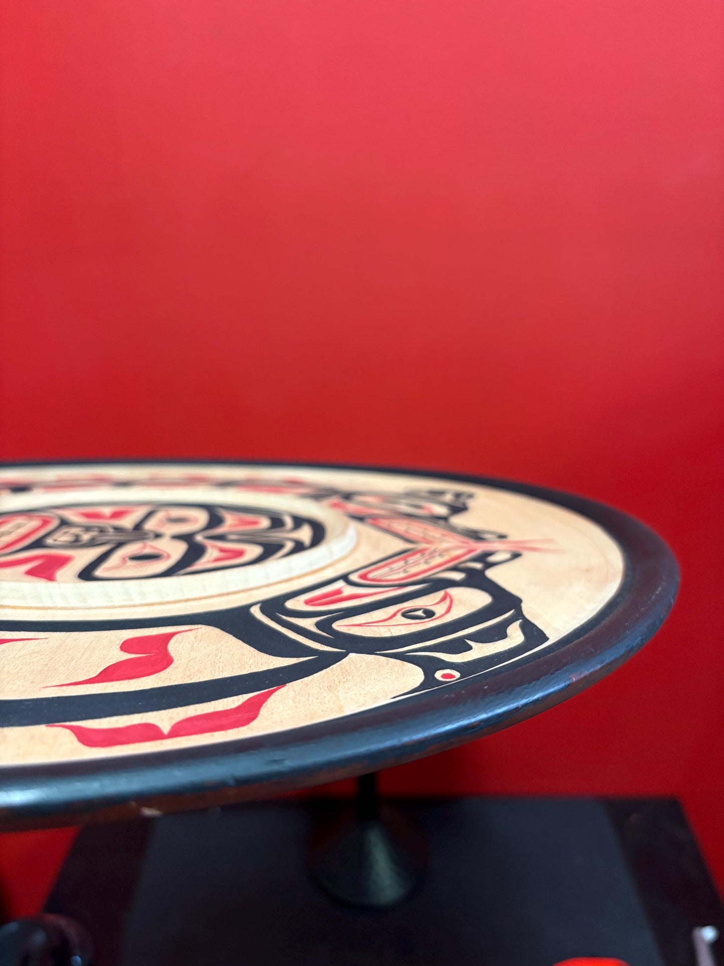 stunning 15.5 inch indigenous First Nations Pacific Northwest coast cedar  plaque detecting Sisiuti  signed  info on back  needs hanger