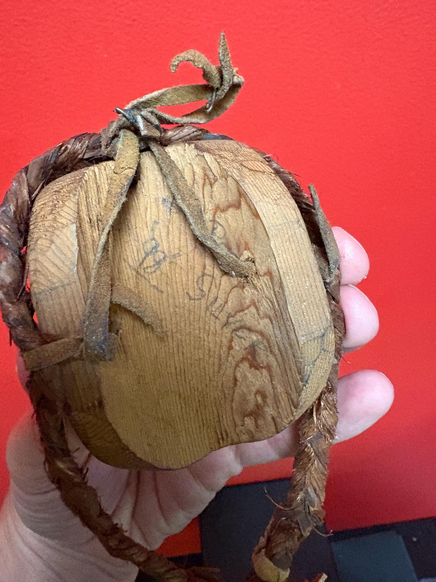 beautiful indigenous first nations Pacific Northwest coast 6 inch cedar and painted miniature mask  amazing detail