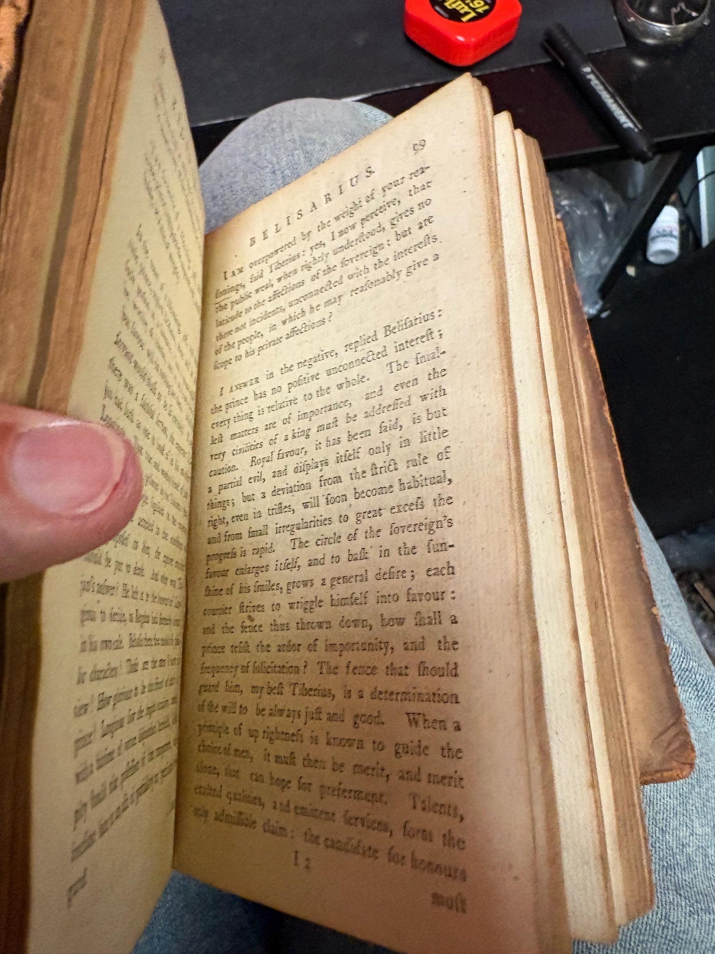 Amazing English first edition 1781 copy of BELISARIUS by M.MARMONTEL in rough condition still an awesome book for good value