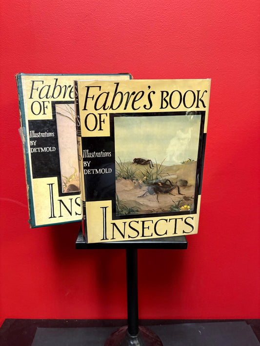 Outstanding mint condition copy of FABRES book of insects with illustrations by DETMOLD - with original box - 4th edition